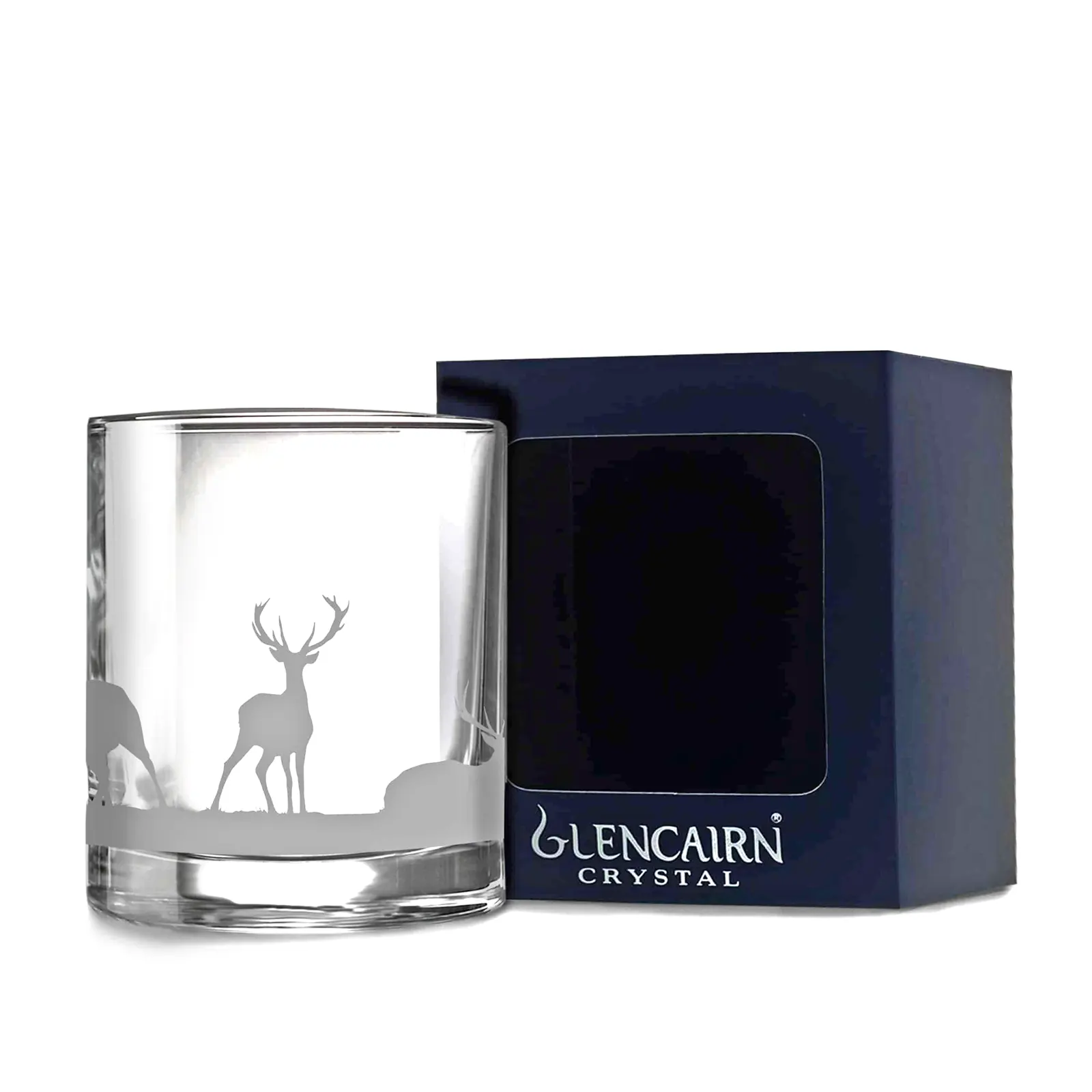 Schottischer Hirsch Skyline Whisky-Glas- Handgefertigt in Schottland Schottischer Hirsch Skyline Whisky-Glas- Handgefertigt in Schottland