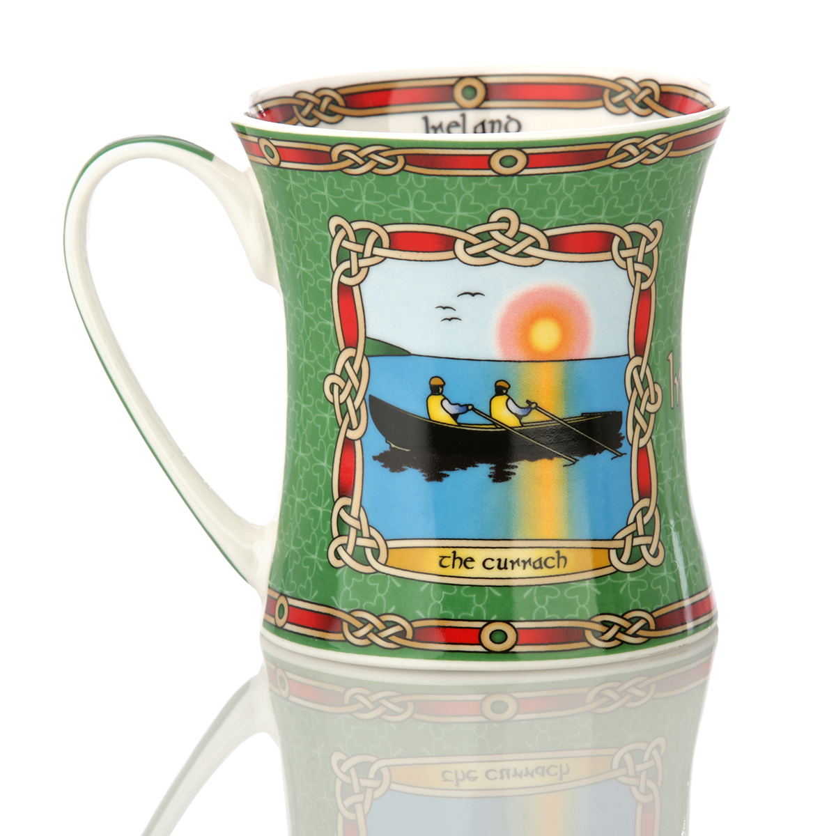 Kaffeebecher-Mug-irland-seefahrer-galway-005 Irischer Seefahrer Kaffeebecher mit Galway Hooker & Currach