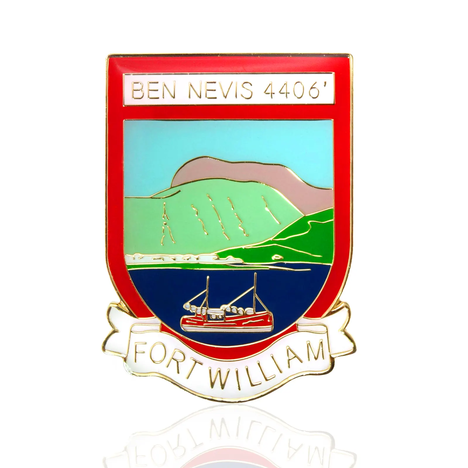 Fort William Deko-Magnet / Kühlschrankmagnet aus Schottland - Metall & Emaille Fort William Deko-Magnet / Kühlschrankmagnet aus Schottland - Metall & Emaille