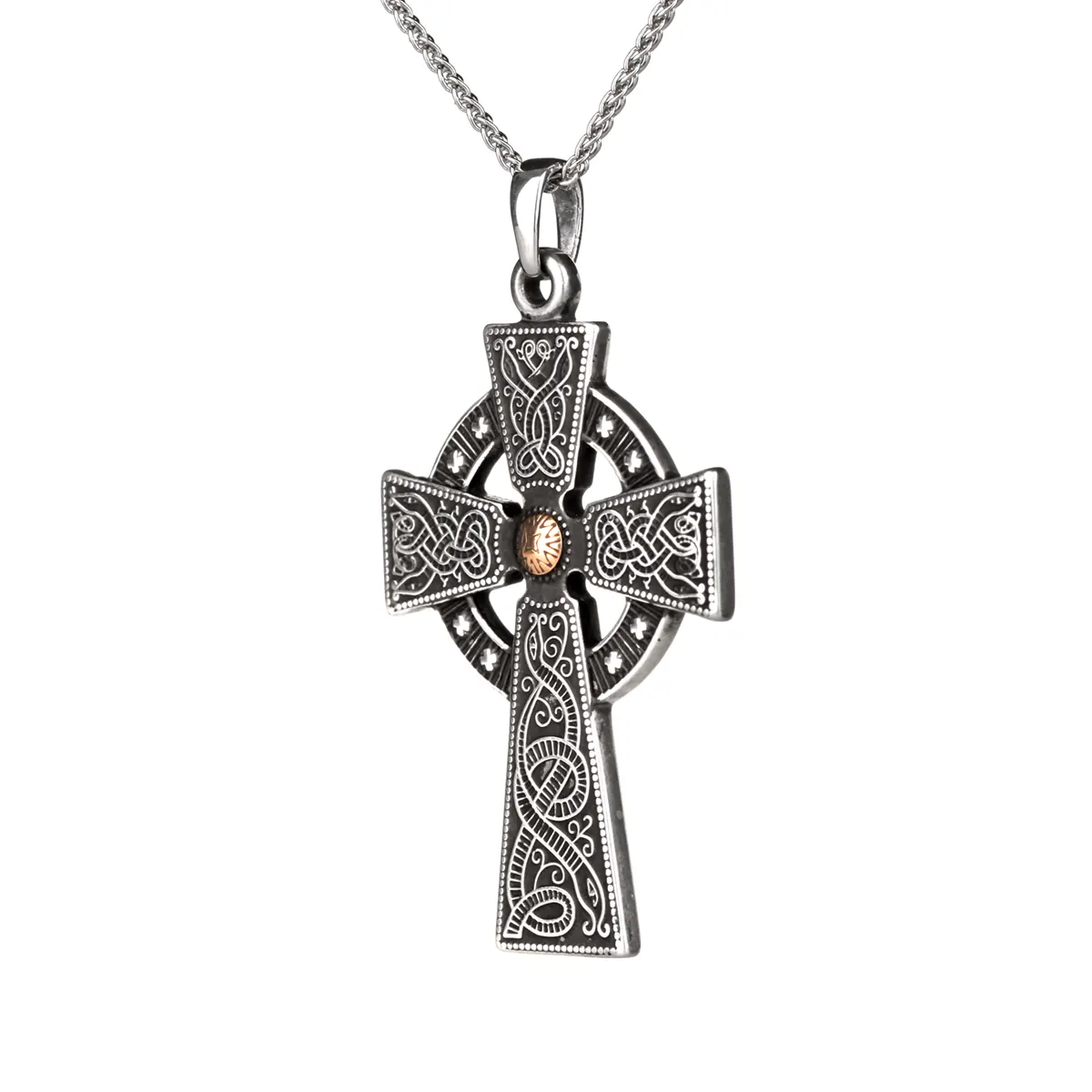 kette-anhaenger-keltisches-kreuz-celtic-warrior-cross-irland-silber-009 Antique Celtic Warrior Cross - keltisches Kreuz Anhänger & Kette aus Irland