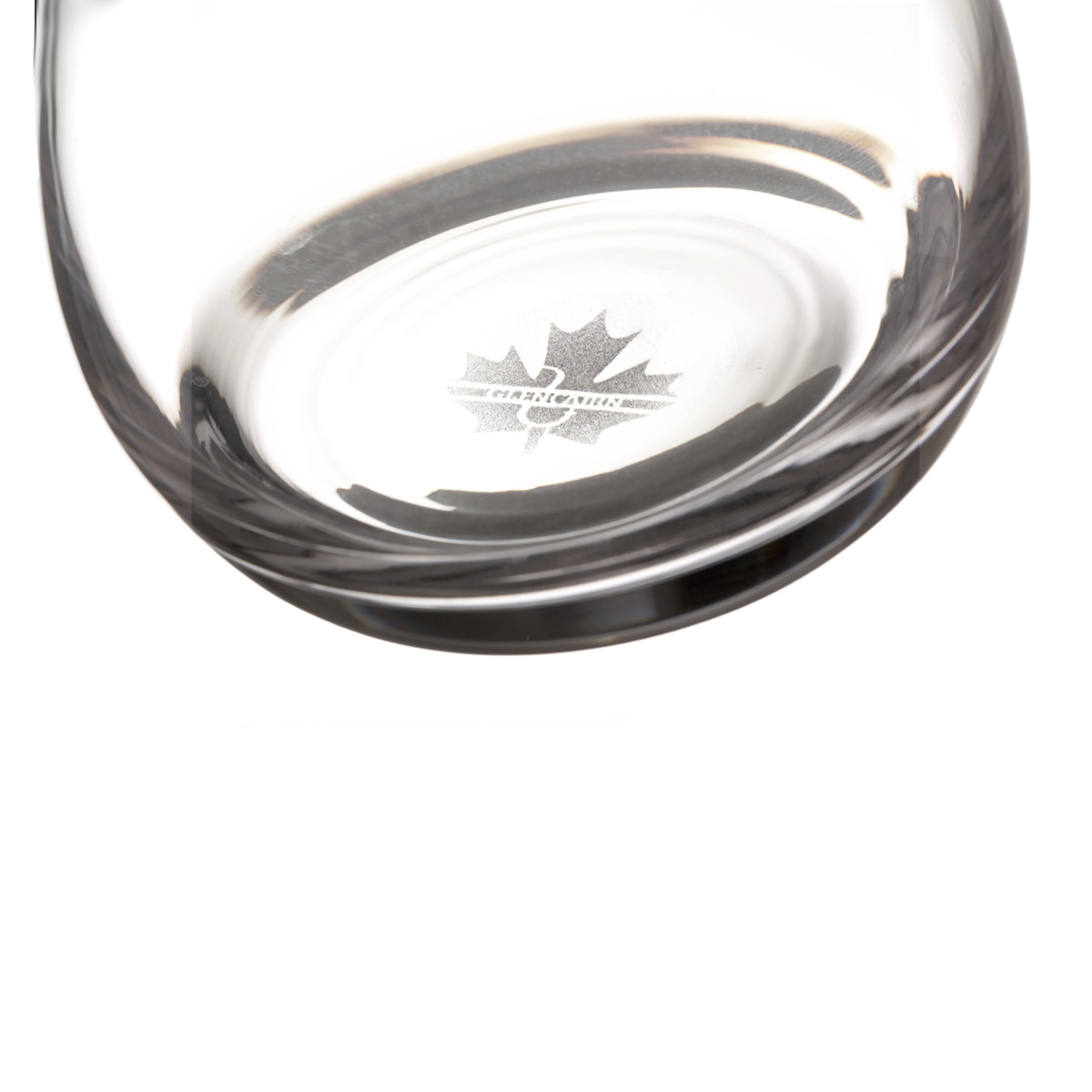 The Official Canadian Whisky Glas mit Ahornblatt - von Glencairn Crystal