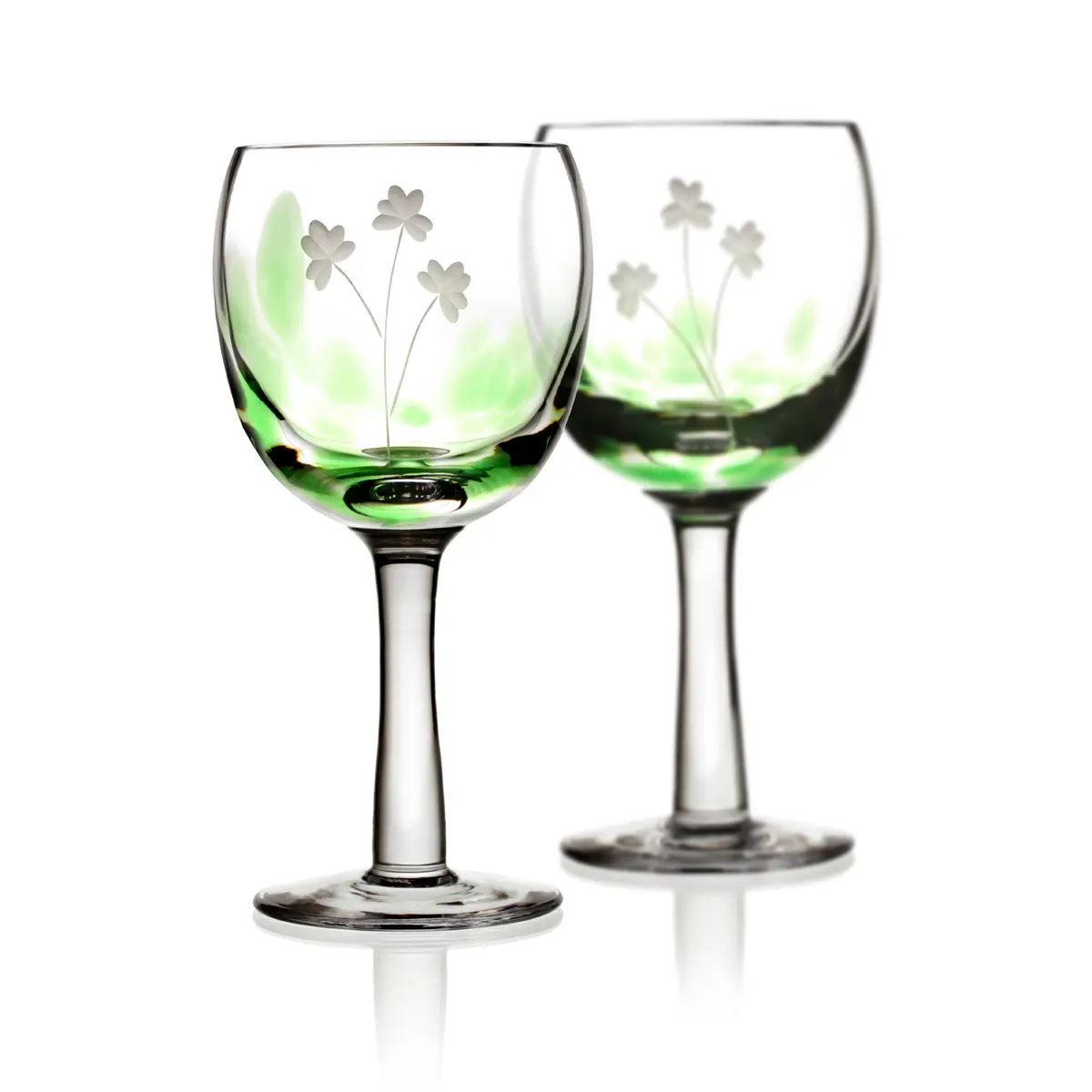 Wein-Glas-kristall-irland-irish-shamrock-kleeblatt-003