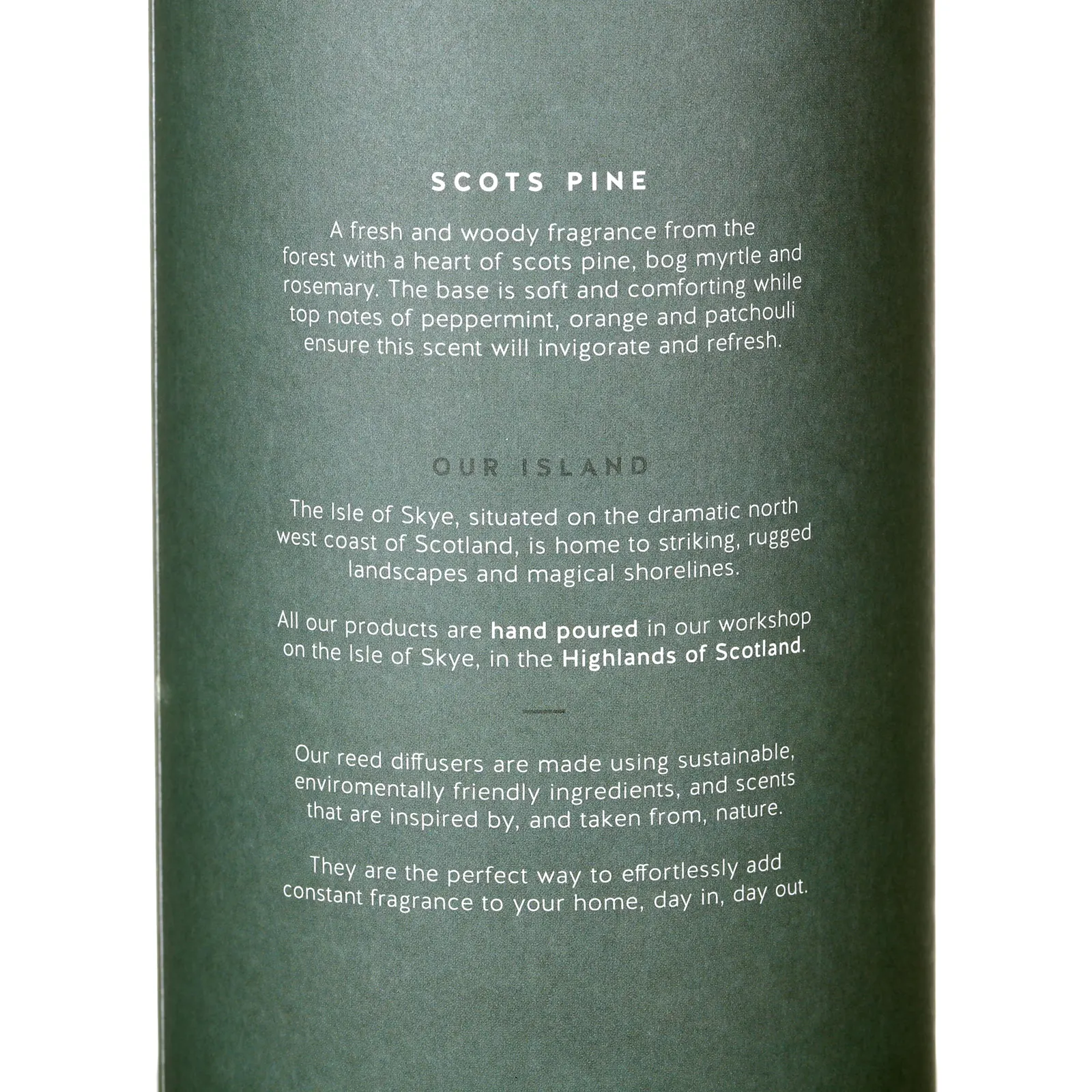 Isle of Skye Candles Duft Diffusor - Scots Pine - Frischer Pinienduft aus Schottland