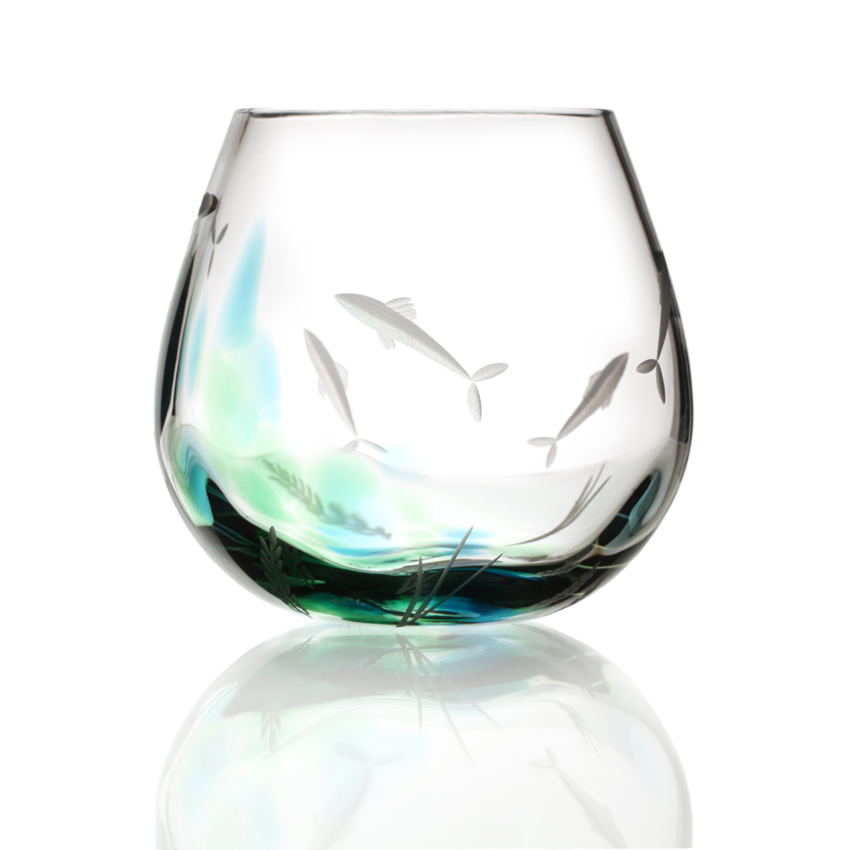teelicht-kerzen-kristall-seagrass-001 Irish Seagrass Teelicht Glas - Handgefertigtes Kristallglas aus Irland