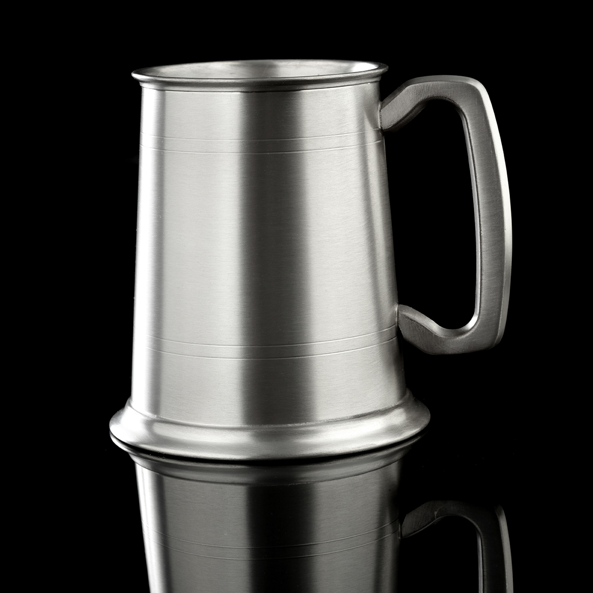 bierkrug-zinnkrug-england-pint-antik-006 Medieval Tankard - Mittelalterlicher 1 Pint Bierkrug / Zinnkrug aus England