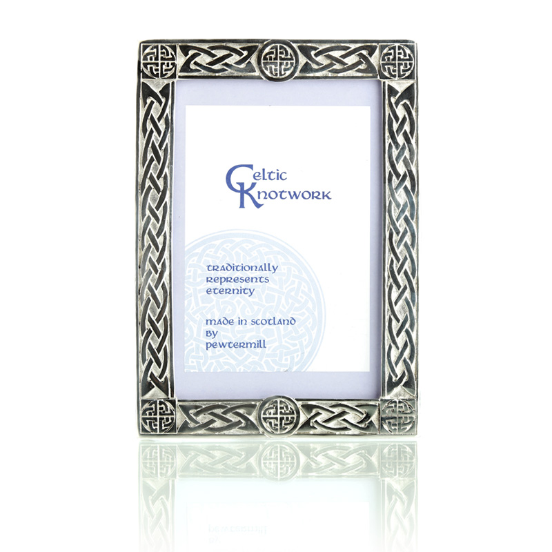 IMG_0522_x Celtic Cross - keltischer Bilderrahmen aus Schottland - 5x7" (ca. 13x18 cm)