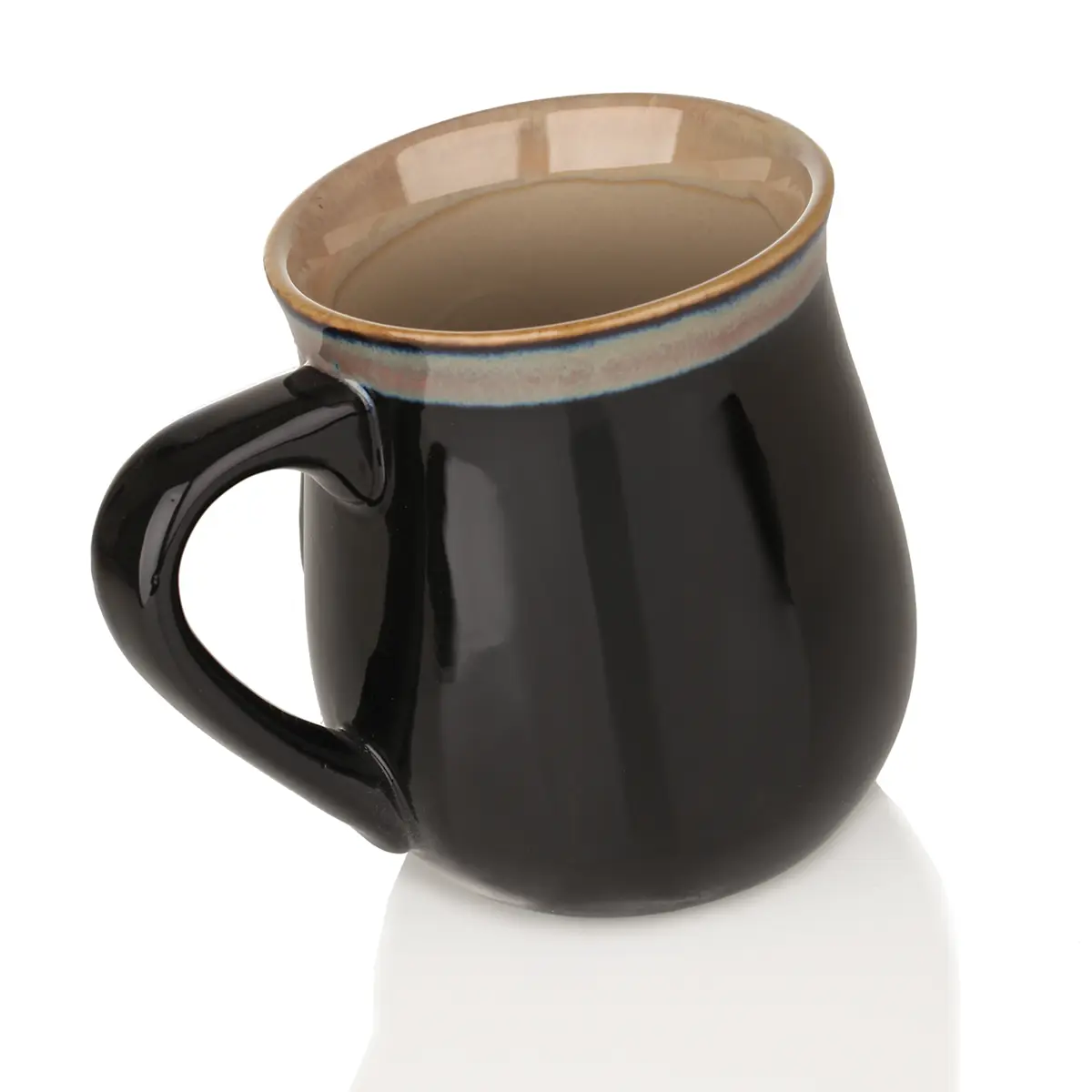 kaffee-becher-mug-tasse-schottland-highland-stag-hirsch-003 Highland Stag Stoneware Mug - Schottischer Hirsch Keramik Becher in Schwarz