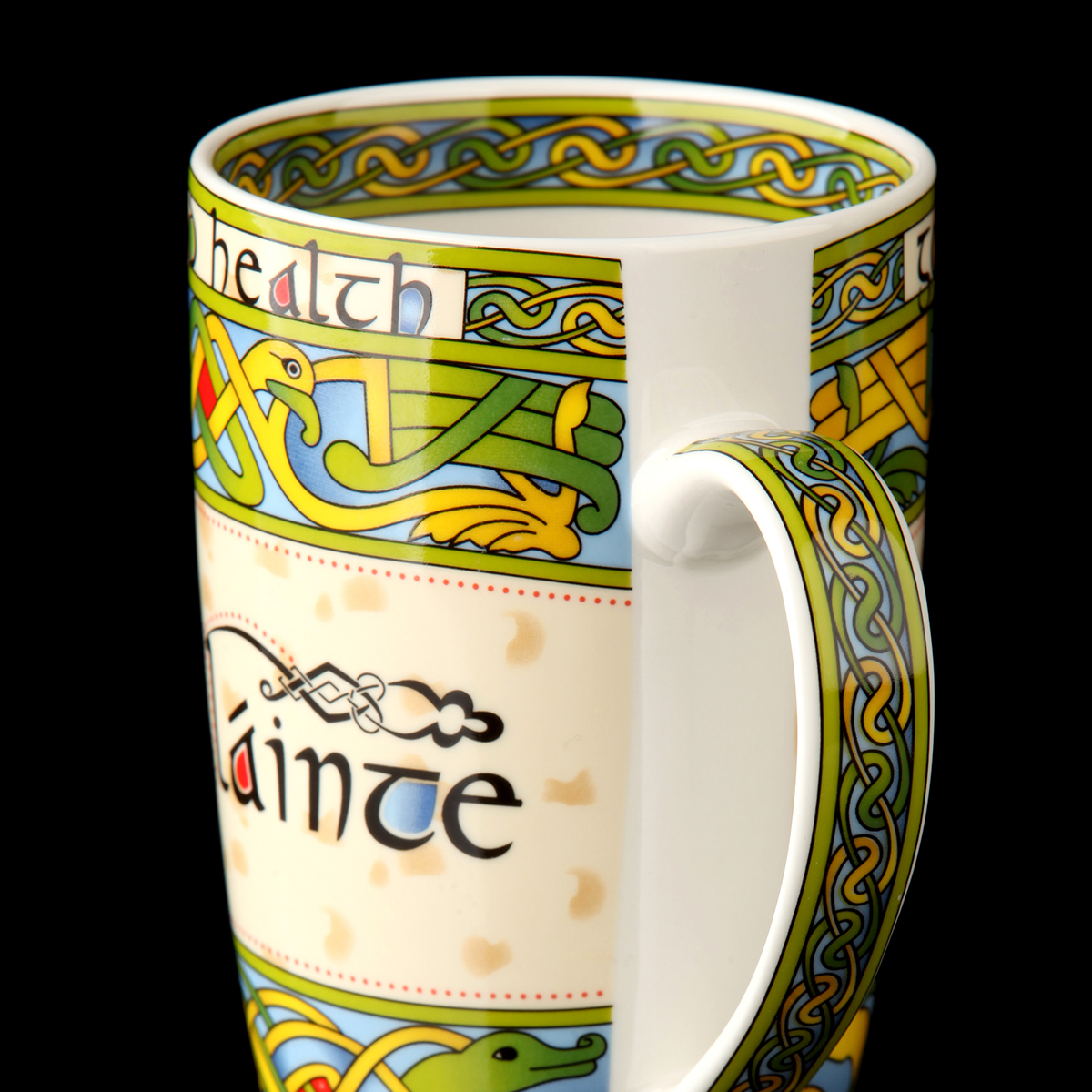 Sláinte Mug - Irischer Kaffeebecher mit keltischem Muster