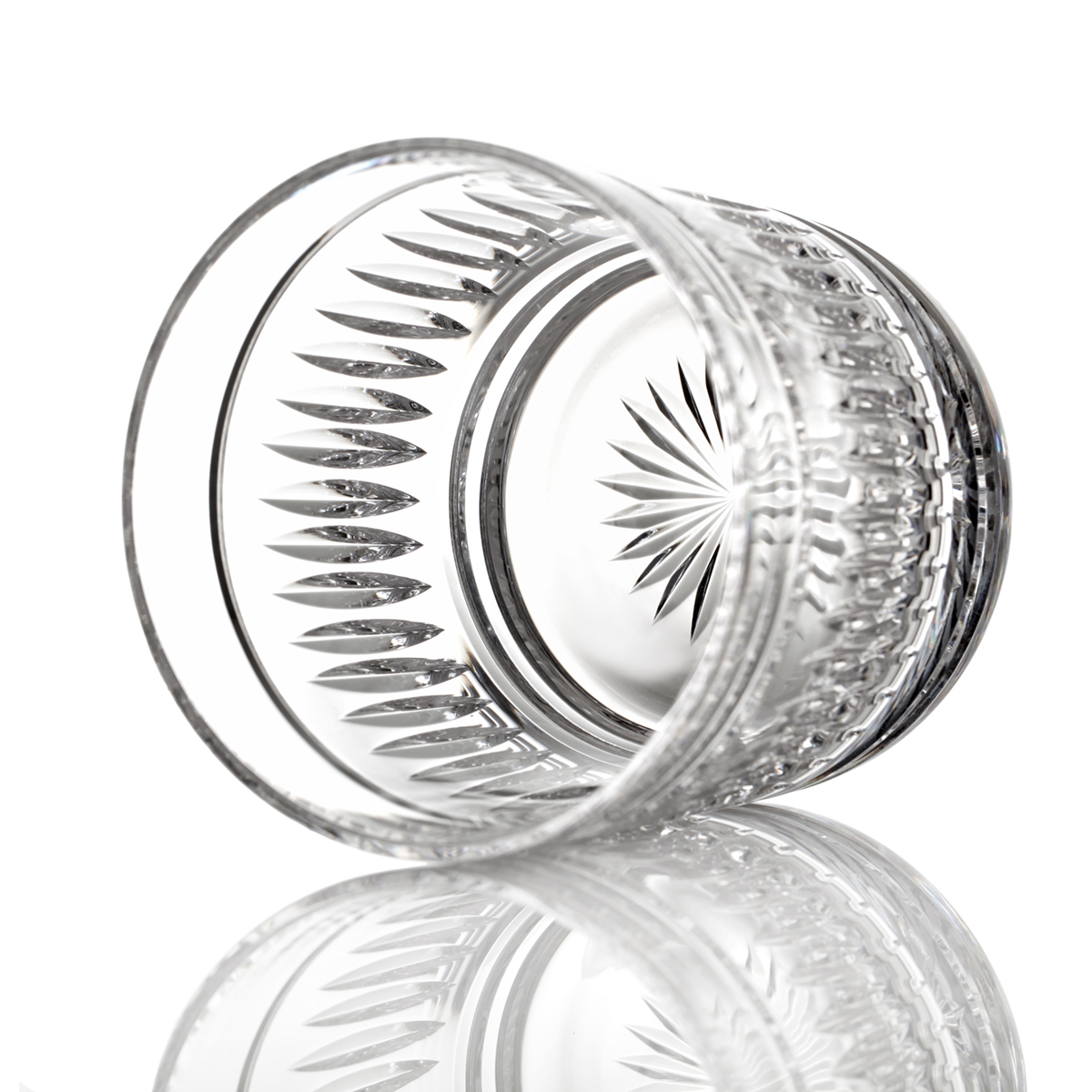 whisky-glas-tumbler-kristall-art-deco-004 Art Deco - 2 x Whisky Tumbler - Handgefertigt aus Kristallglas