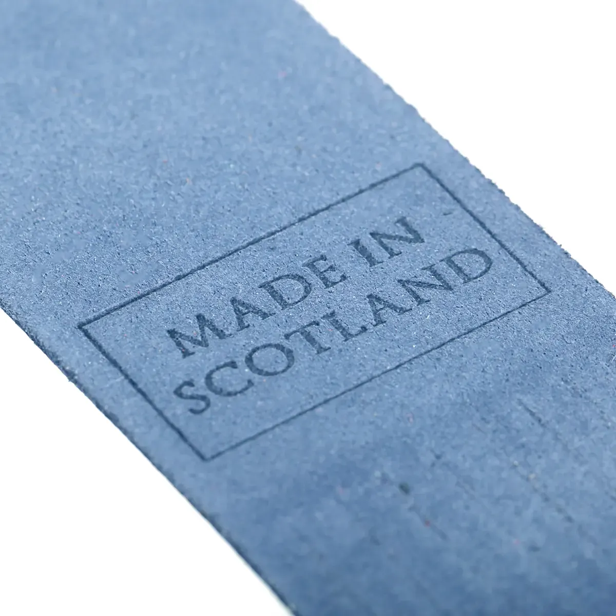 Scotland - Leder Lesezeichen aus Schottland in Hellblau - Made in Scotland
