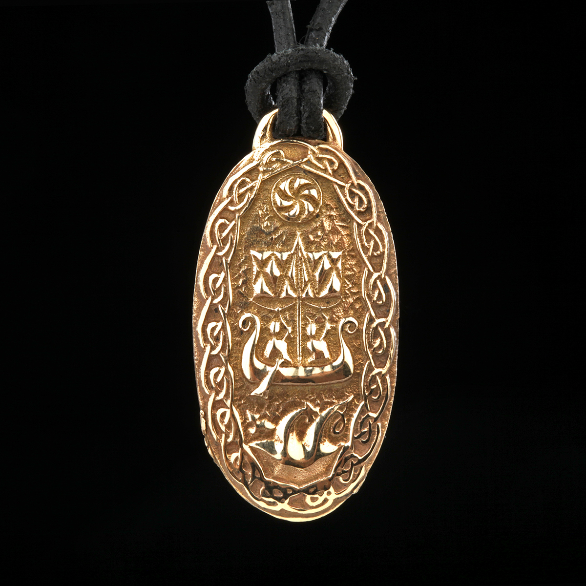 Kette-anhaenger-frigga-odin-segen-wikinger-gold-bronze-005 Traveller's Charm aus Bronze - Schutzzauber für Reisende - Friggas Segen an Odin