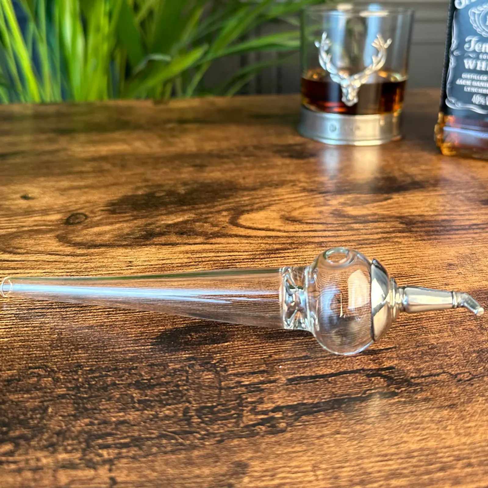 Whisky Pot Still Wasserpipette - Kristallglas & Zinn handgefertigt in England
