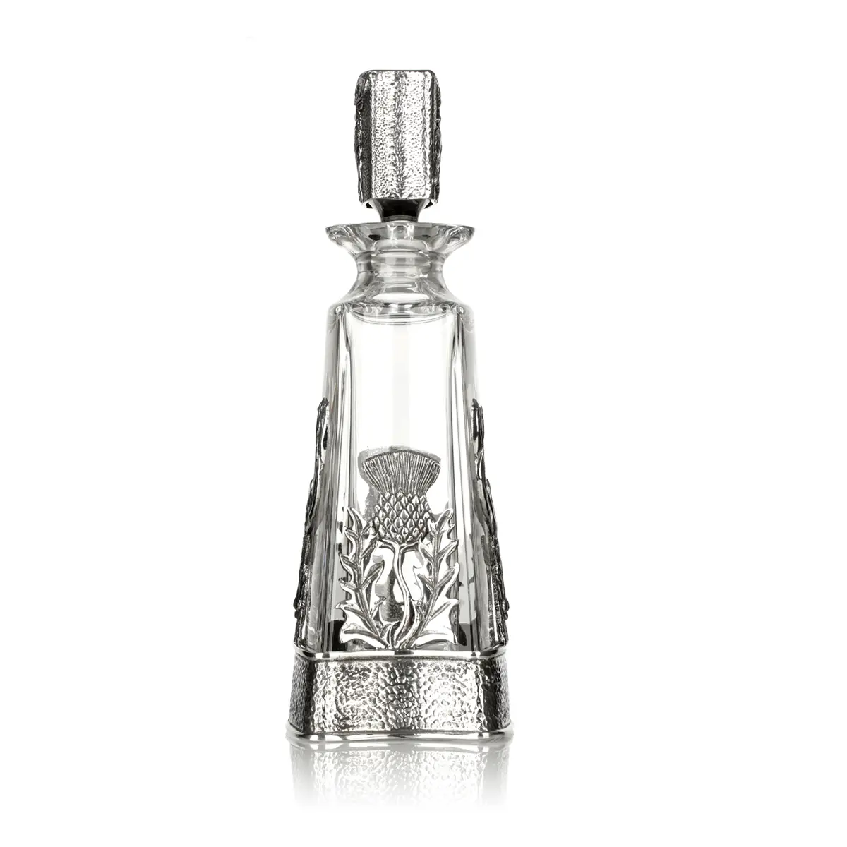 whisky-karaffe-decanter-kristall-schottland-stag-thistle-005 Stag & Thistle - Kristallglas Whisky Karaffe - schottischer Hirsch & Distel