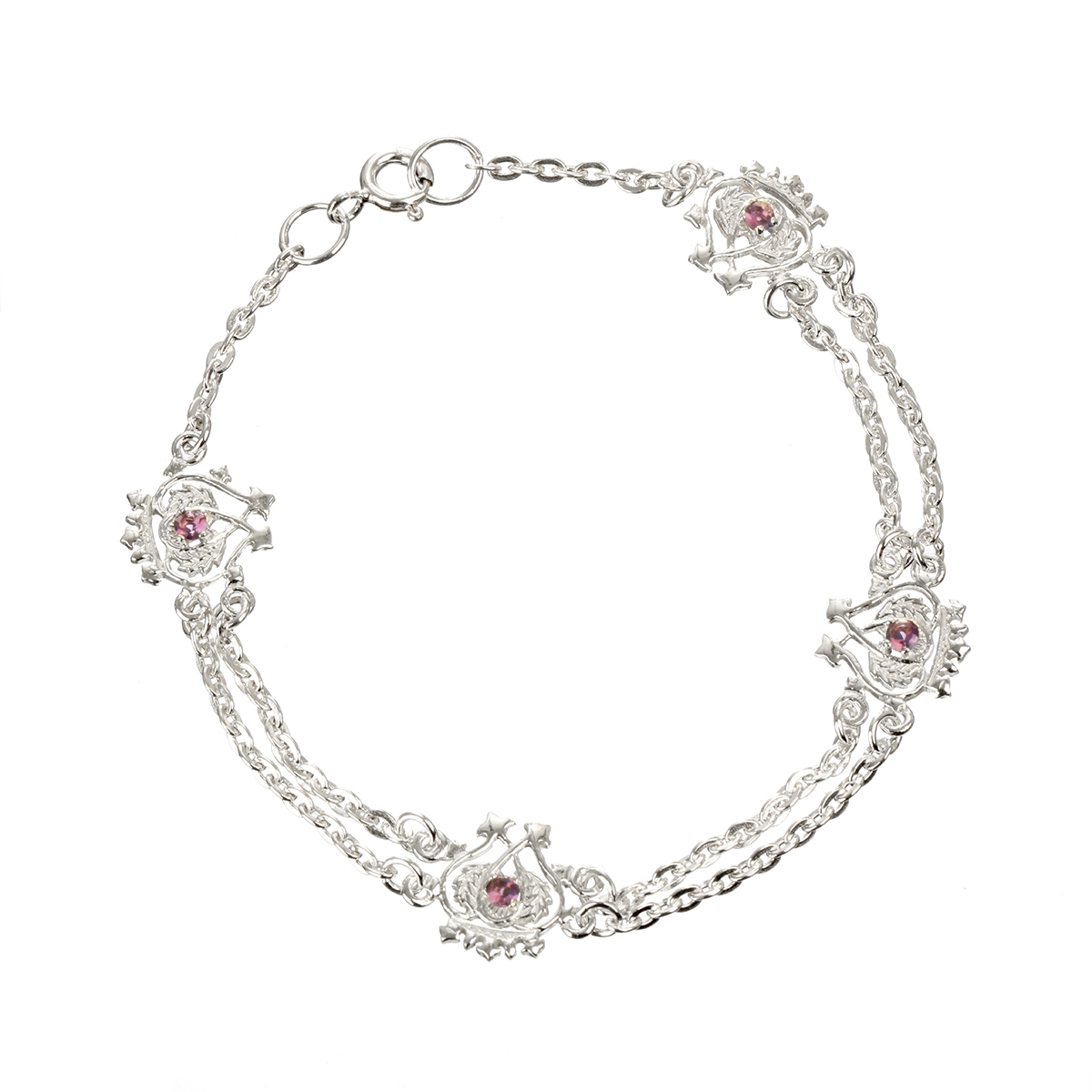 luckenbooth-armband-sterling-silber-001 Luckenbooth Outlander Armband - Sterling Silber und Kristall aus Schottland