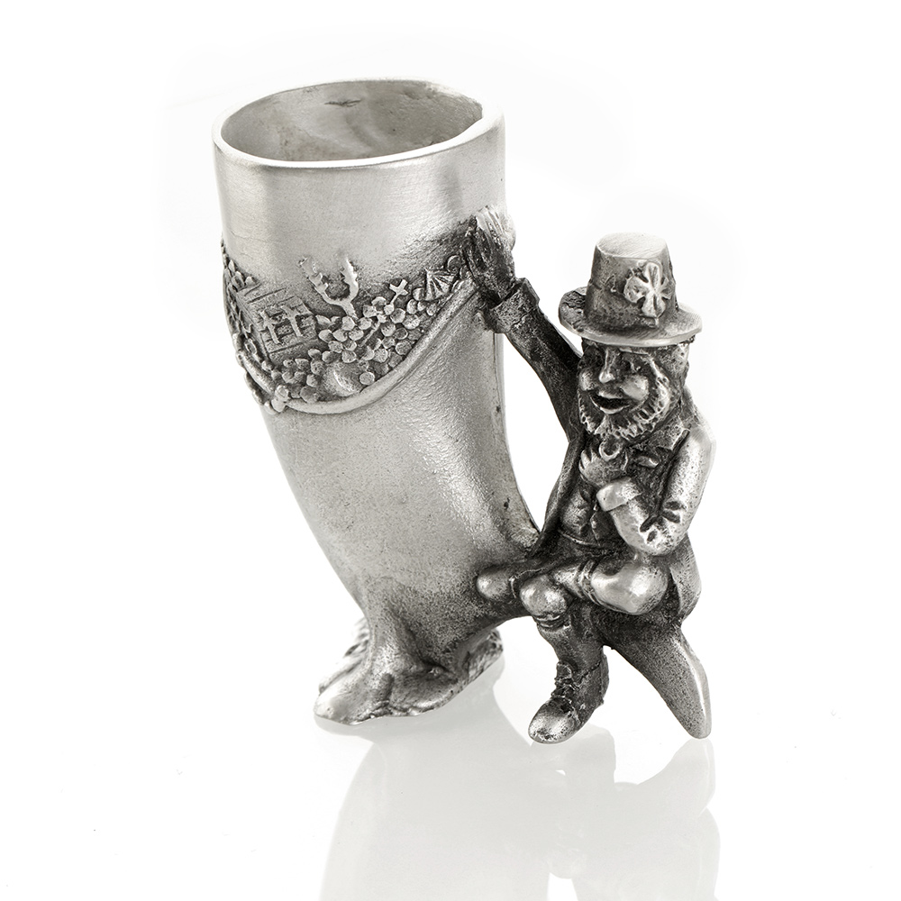 leprechaun-whiskey-measure-irland-00259b7c3a8a5418 Leprechaun Whiskey Shotbecher aus verziertem Zinn - Handgefertigt in Irland
