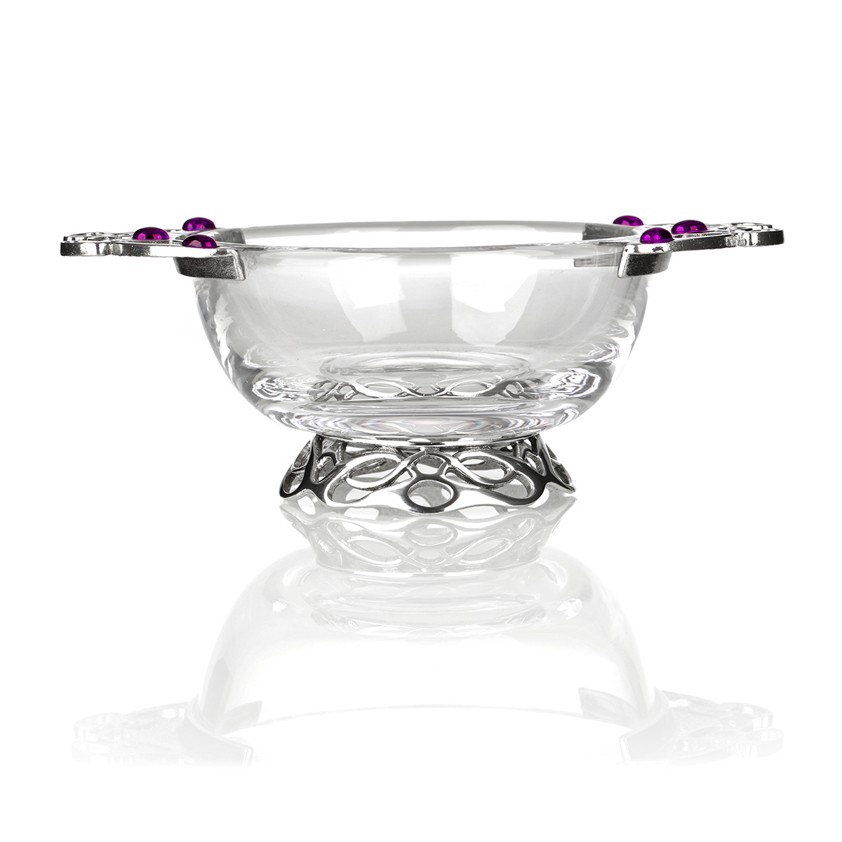 quaich-glas-kristall-keltisch-schottland-001 Schottischer Whisky Quaich aus Glas - keltische Ornamente & Kristall
