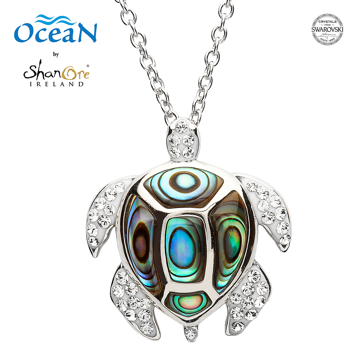 silver-turtle-schildkroete-shanore-0025kqYVjNQDsDHx Schildkröten-Anhänger aus Sterlingsilber mit Abalone & Swarovski® Kristallen – handgefertigt in Irland
