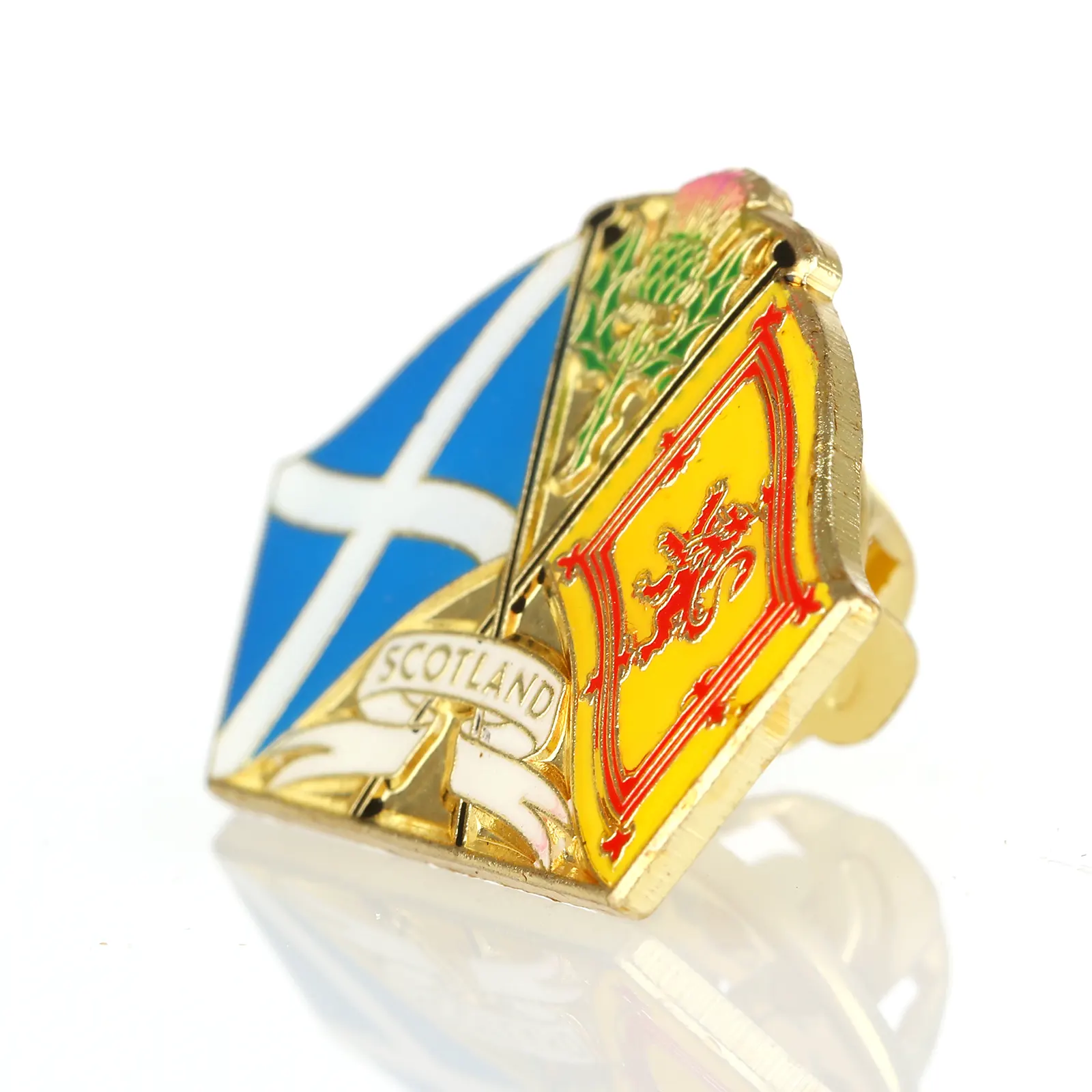 Scottish Symbols Pin Badge - Anstecknadel aus Schottland - Metall & Emaille