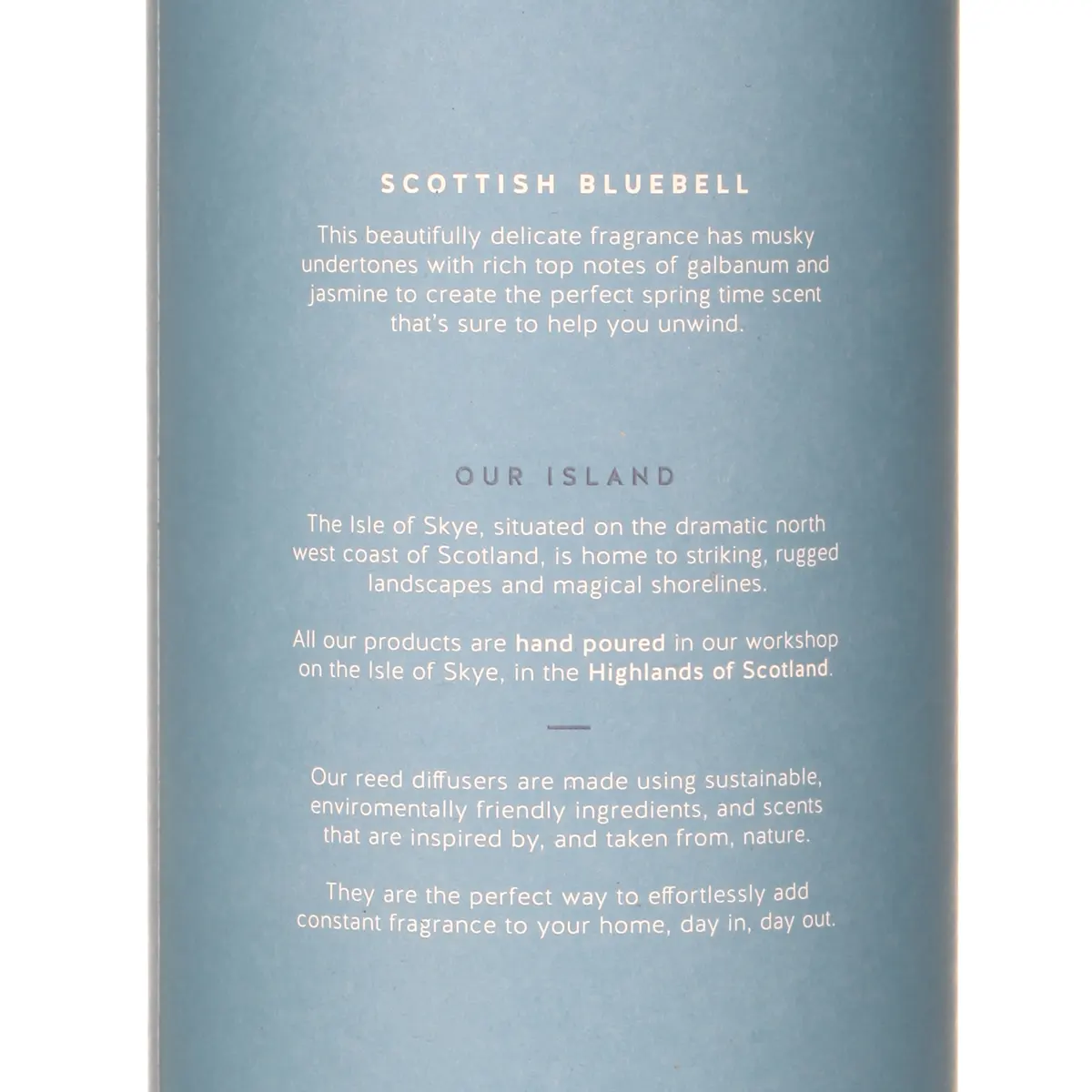 Isle of Skye Candles Duft Diffusor - Scottish Bluebell - Zarter Frühlingsduft aus Schottland 