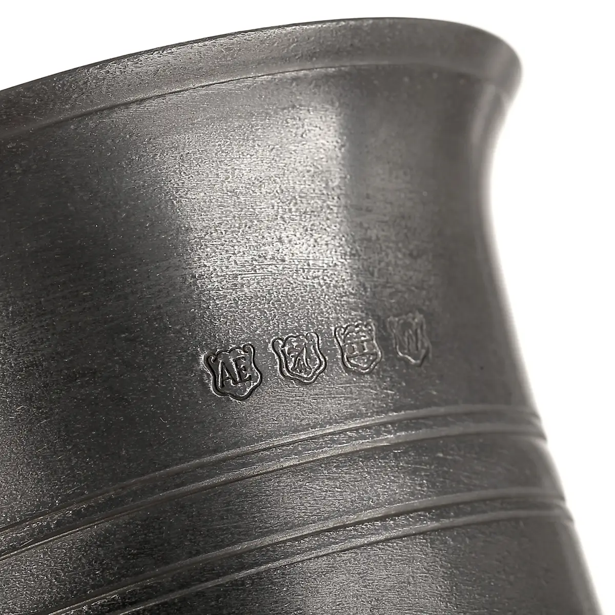 weinkelch-mittelalter-tudor-goblet-zinn-antik-pint-003 Tudor Goblet - 1 Pint Mittelalter Weinkelch aus England - Zinn antik