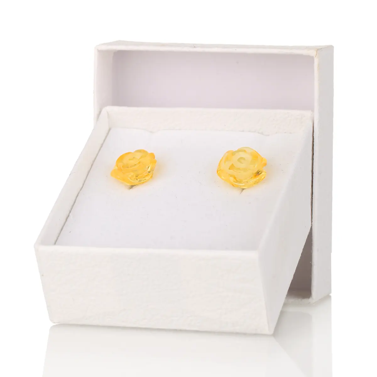 ohrstecker-ohrringe-rose-bernstein-amber-gelb-silber-irland-001 Amber Rose - Irische Ohrstecker aus honigfarbenem Bernstein & Sterling Silber