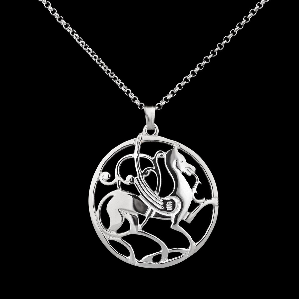 kette-anhaenger-wikinger-quendale-beast-silber-shetland-003 Quendale Beast Anhänger - Wikingerschmuck made in Shetland