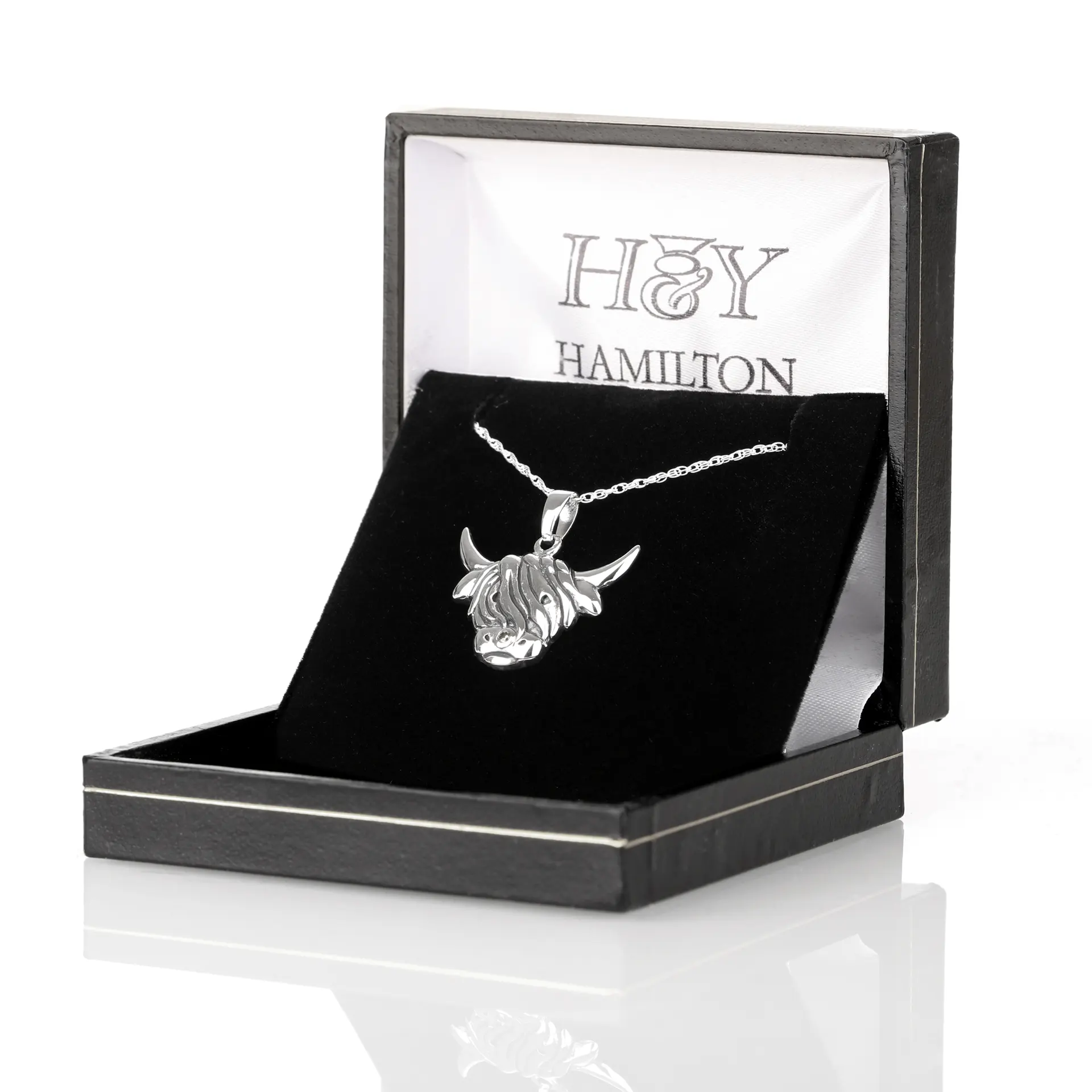 Highland Cow - schottische Kette aus Sterlingsilber