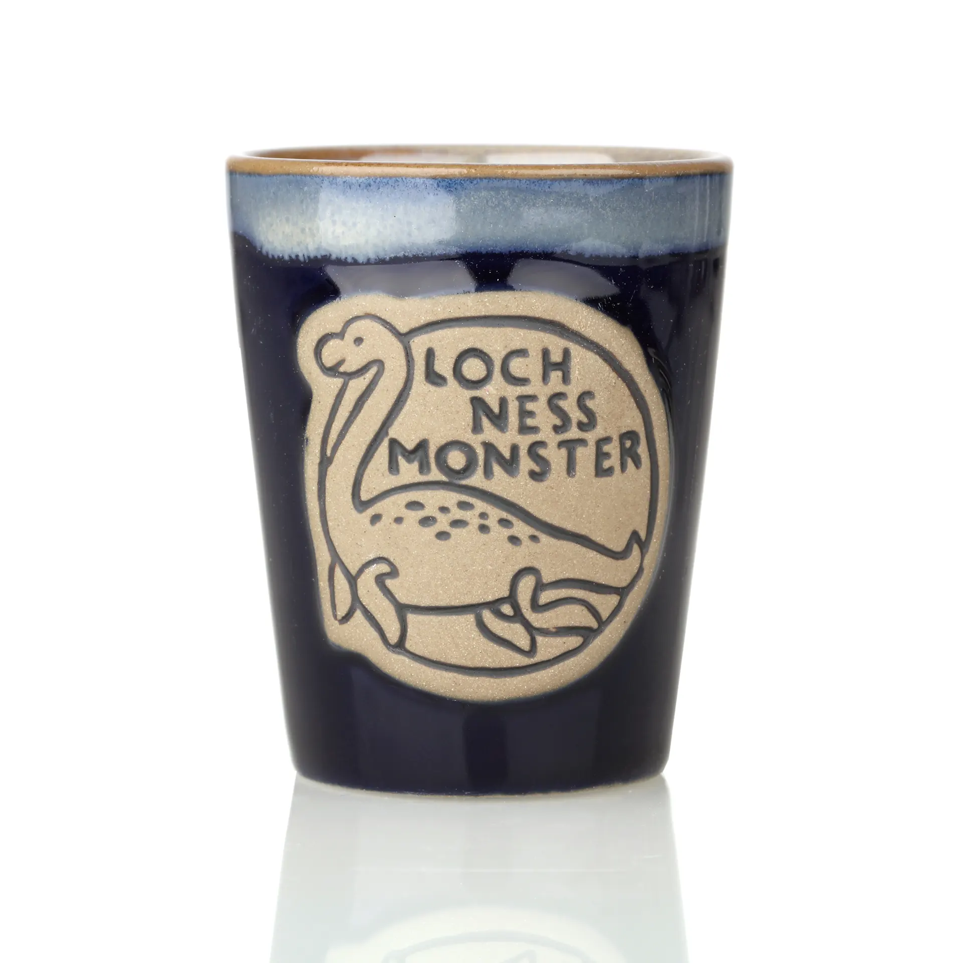 Nessie Shot Cup in Blau - Loch Ness Shotbecher aus Schottland