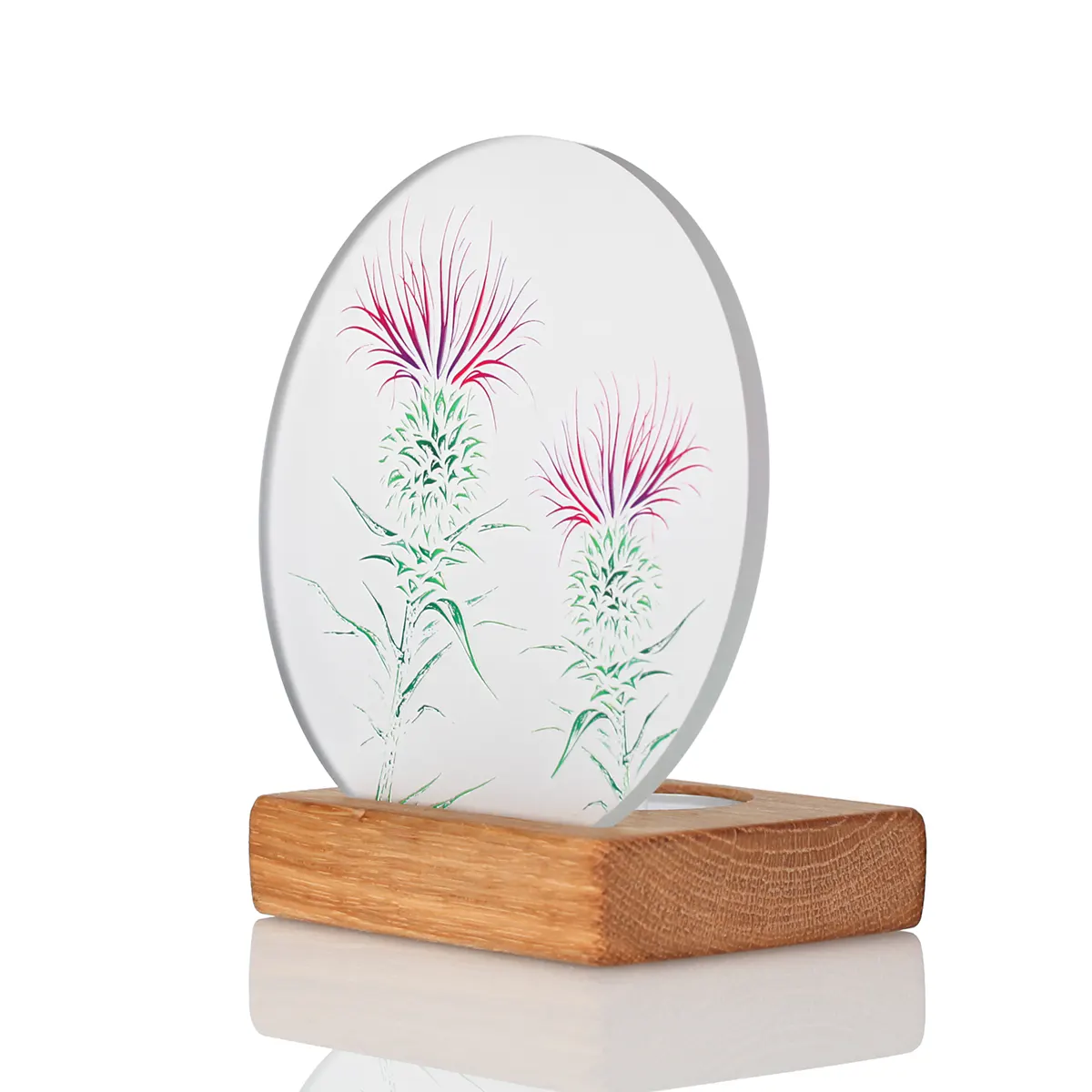 Thistle Moments - Schottische Distel Teelichthalter aus recyceltem Whiskyfass Thistle Moments - Schottische Distel Teelichthalter aus recyceltem Whiskyfass