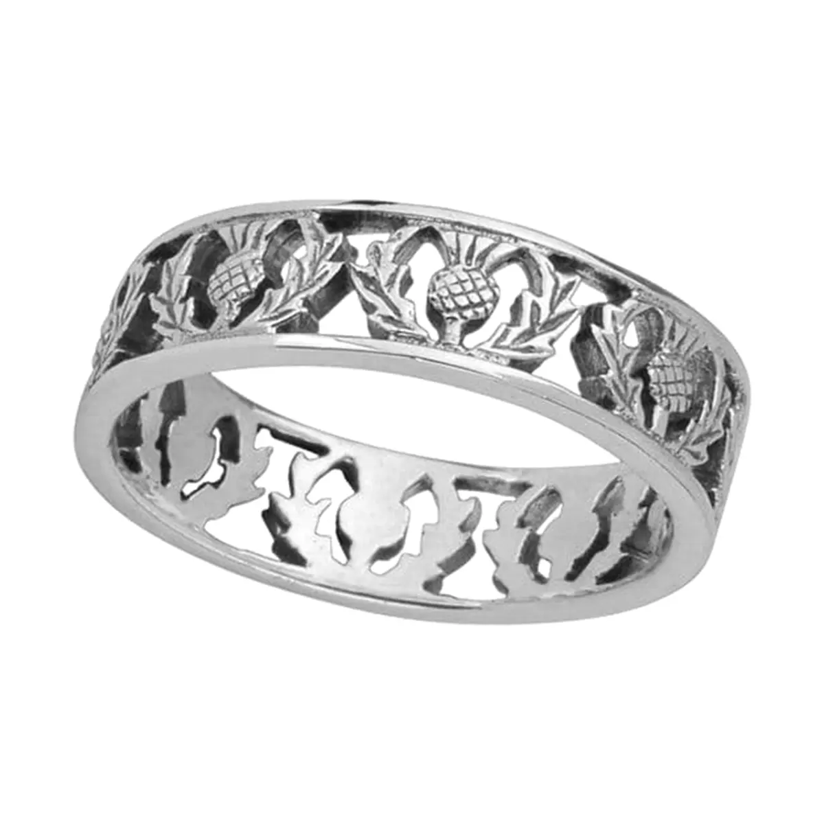 ring-schottland-outlander-keltisch-scottish-thistle-silber-007a Scottish Thistle Ring - Sterling Silber mit schottischen Disteln