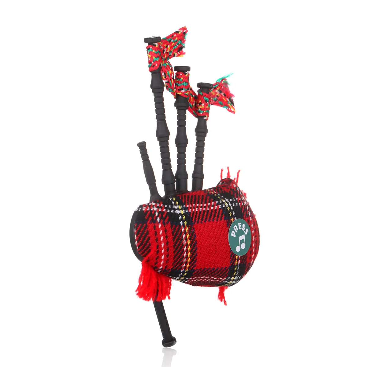 Musical Bagpipe Magnet - musikalischer Dudelsack aus Schottland mit Royal Stewart Tartan Musical Bagpipe Magnet - musikalischer Dudelsack aus Schottland mit Royal Stewart Tartan