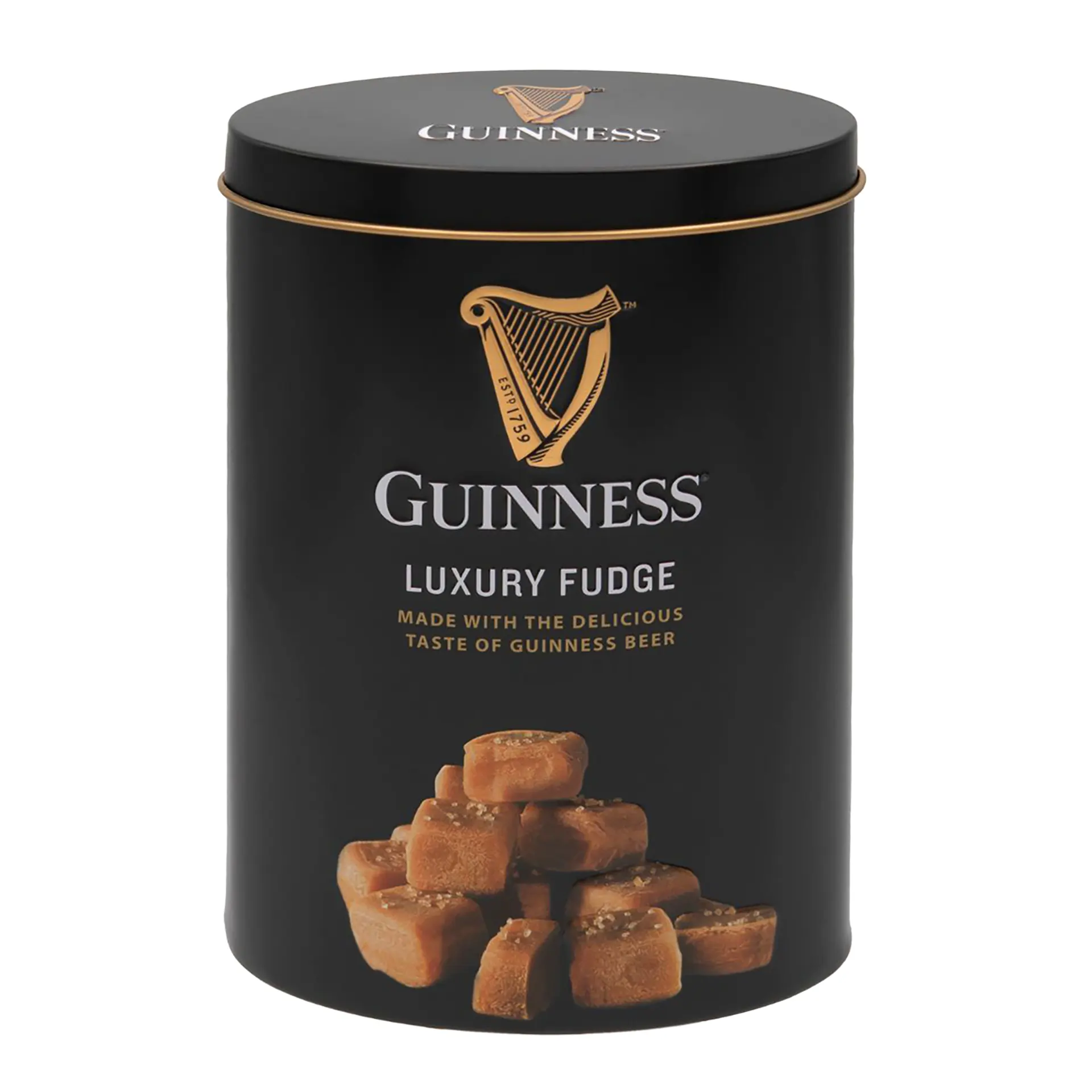 Guinness Luxury Fudge Tin von Gardiners of Scotland – Premium Fudge mit Guinness