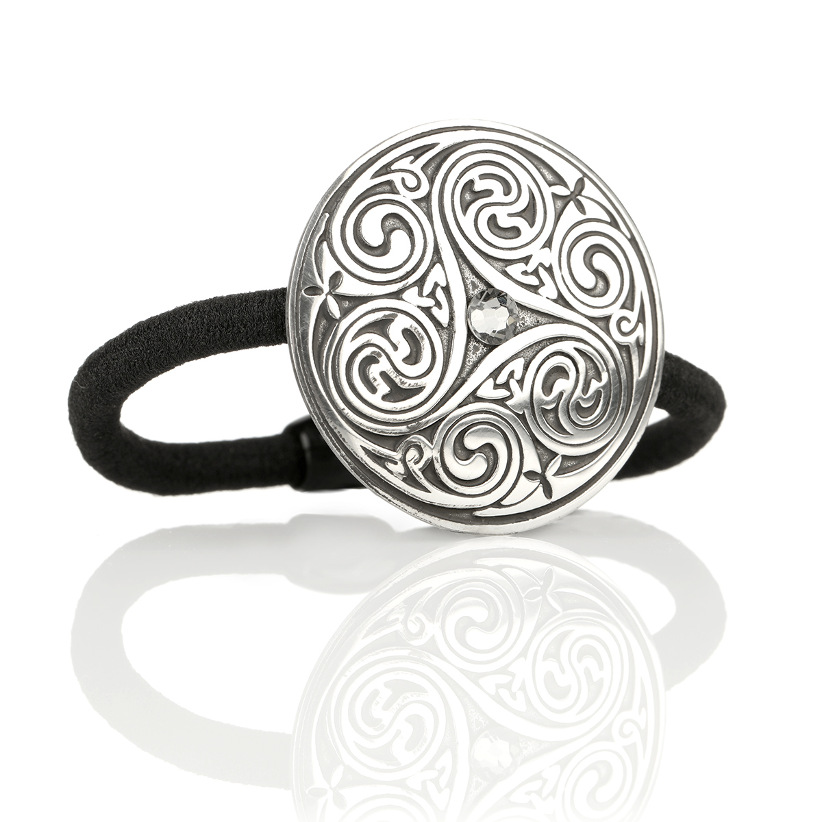 haargummi-haarband-keltisch-schottland-004 Celtic Crystal Spiral - Haargummi aus England - Kristall & keltische Muster