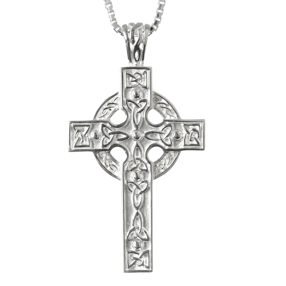 kette-anhaenger-celtic-cross-keltisches-kreuz-silber-002 Great Celtic Cross - großes keltisches Kreuz aus Sterlingsilber – handgefertigt in Irland