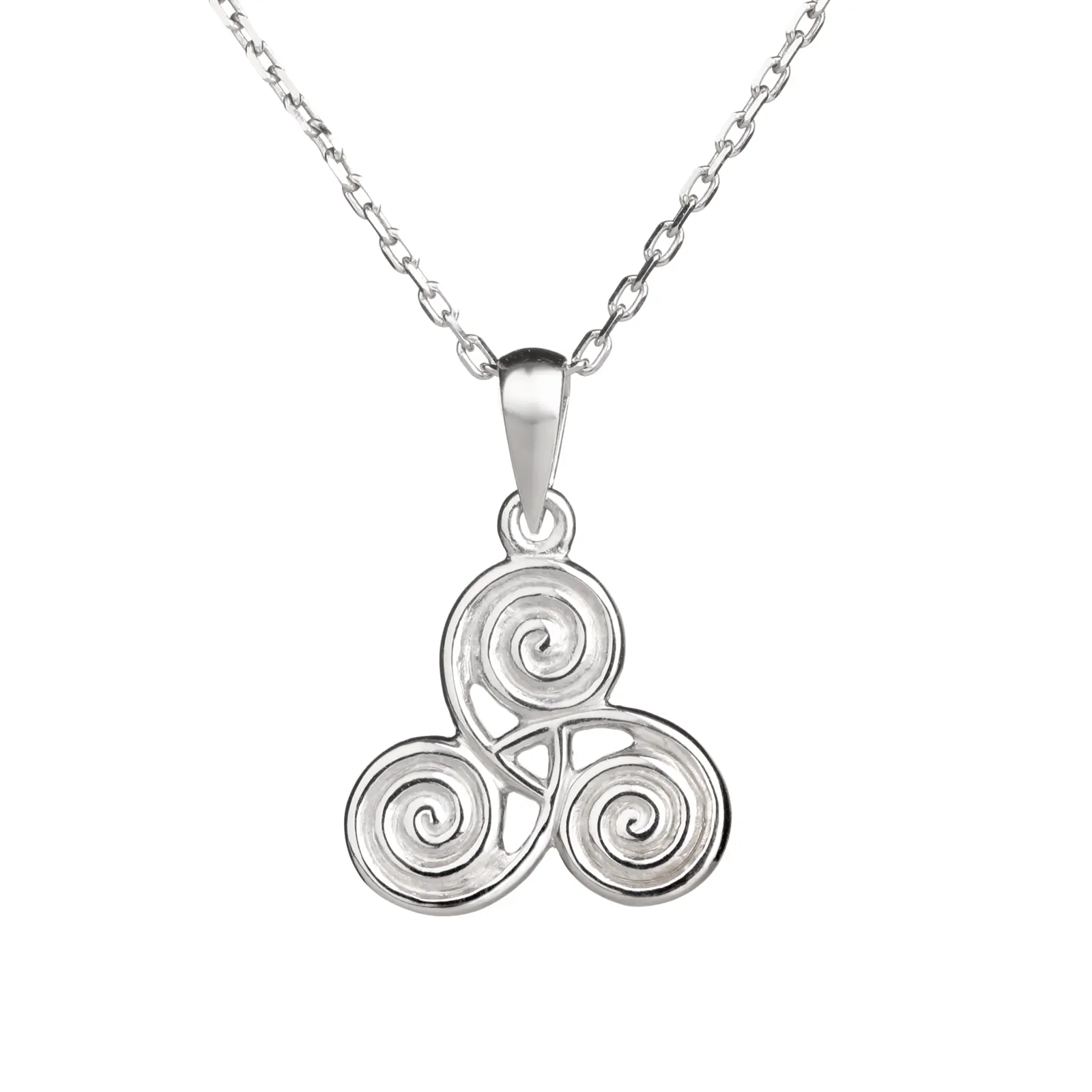 Newgrange Triskele - Keltischer Sterlingsilber Anhänger aus Irland