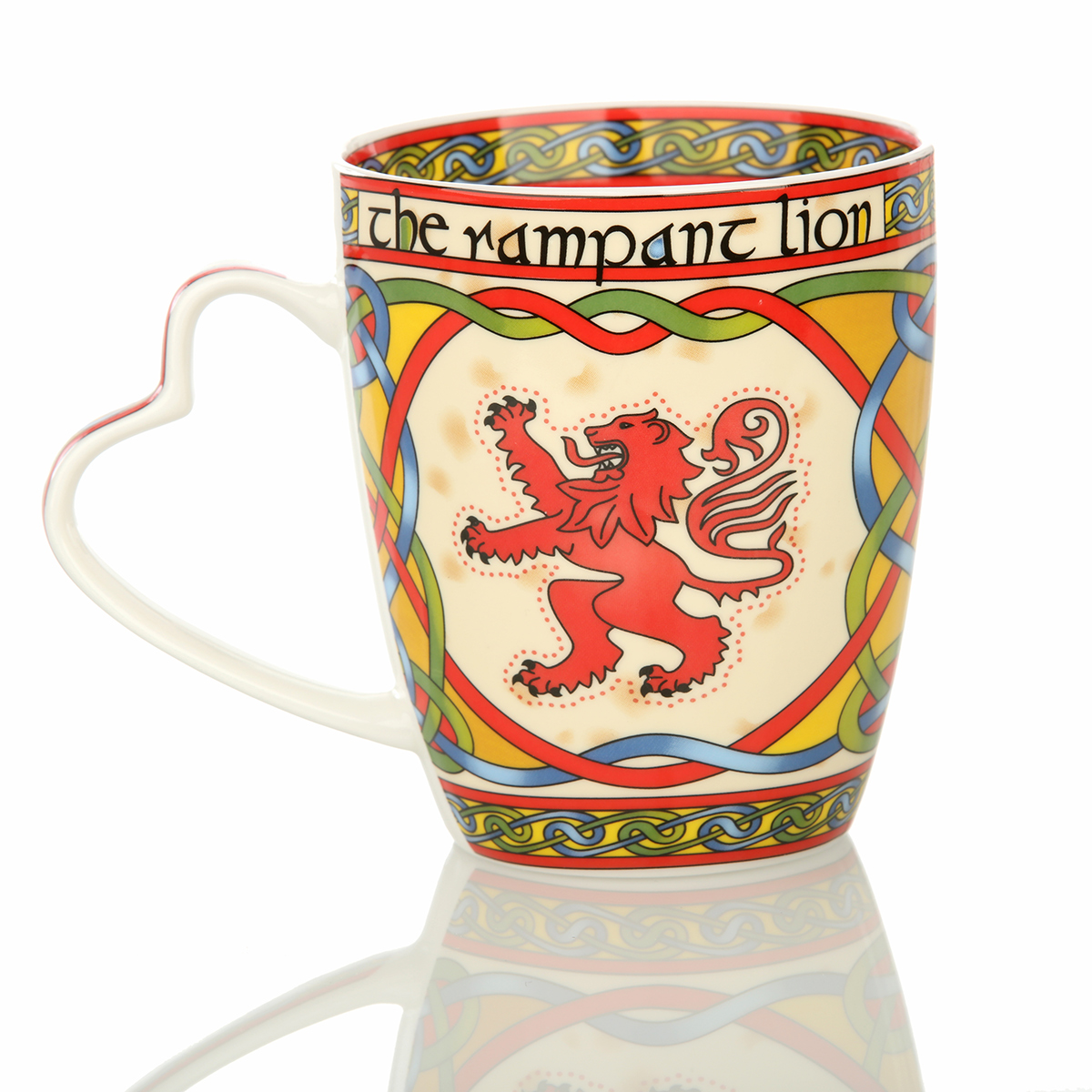 Kaffeebecher-Mug-rampant-lion-schottischer-loewe-002 The Rampant Lion Kaffeebecher - schottischer Löwe & keltische Ornamente