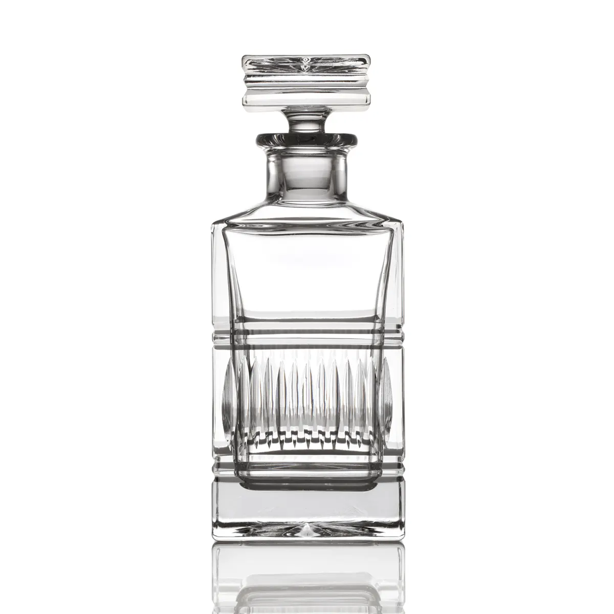 karaffe-dekanter-whisky-kristall-glas-art-deco-001 Art Deco - Handgefertigte Whisky Karaffe aus Kristallglas mit Diamantschliff