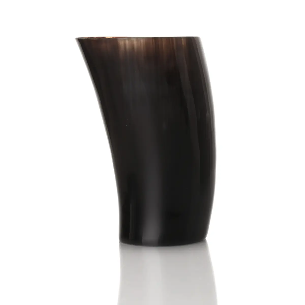 Becher-Horn-Hornbecher-poliert-003 Wikinger Hornbecher - 0,5 l - Mittelalter Kelten Becher - Rinderhorn poliert