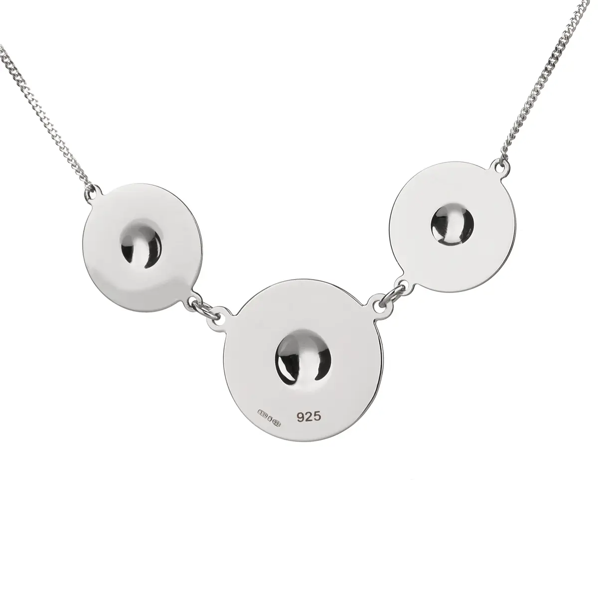 kette-anhaenger-keltisch-celtic-warrior-irland-silber-3fach-rund-003a Celtic Warrior - Triple Disc - keltische Kette aus Irland