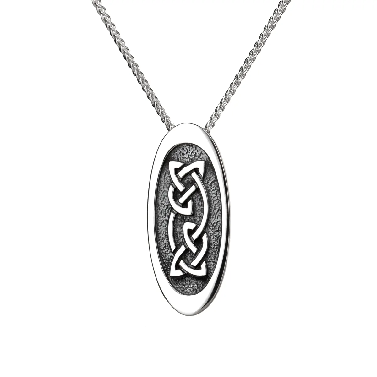 kette-anhaenger-orkney-schotltland-keltisch-silber-oval-002 Celtic Shield Pendant - Keltische Kette von den Orkney Inseln