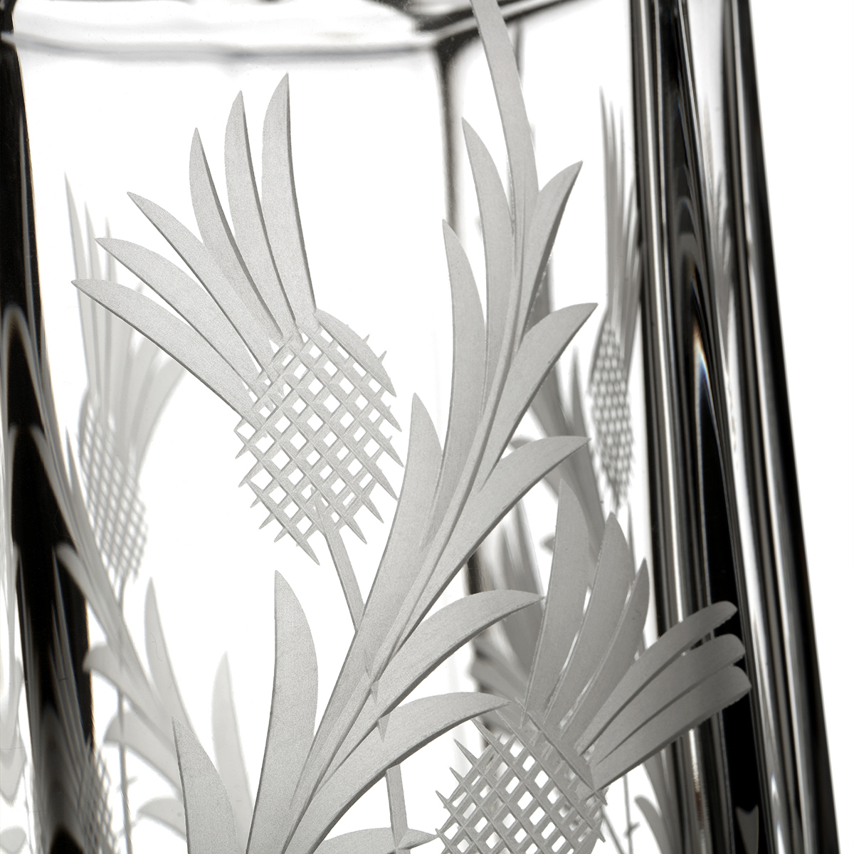 Flower Of Scotland Kristall Whisky Set - Karaffe & Gläser - Handgefertigt in Schottland