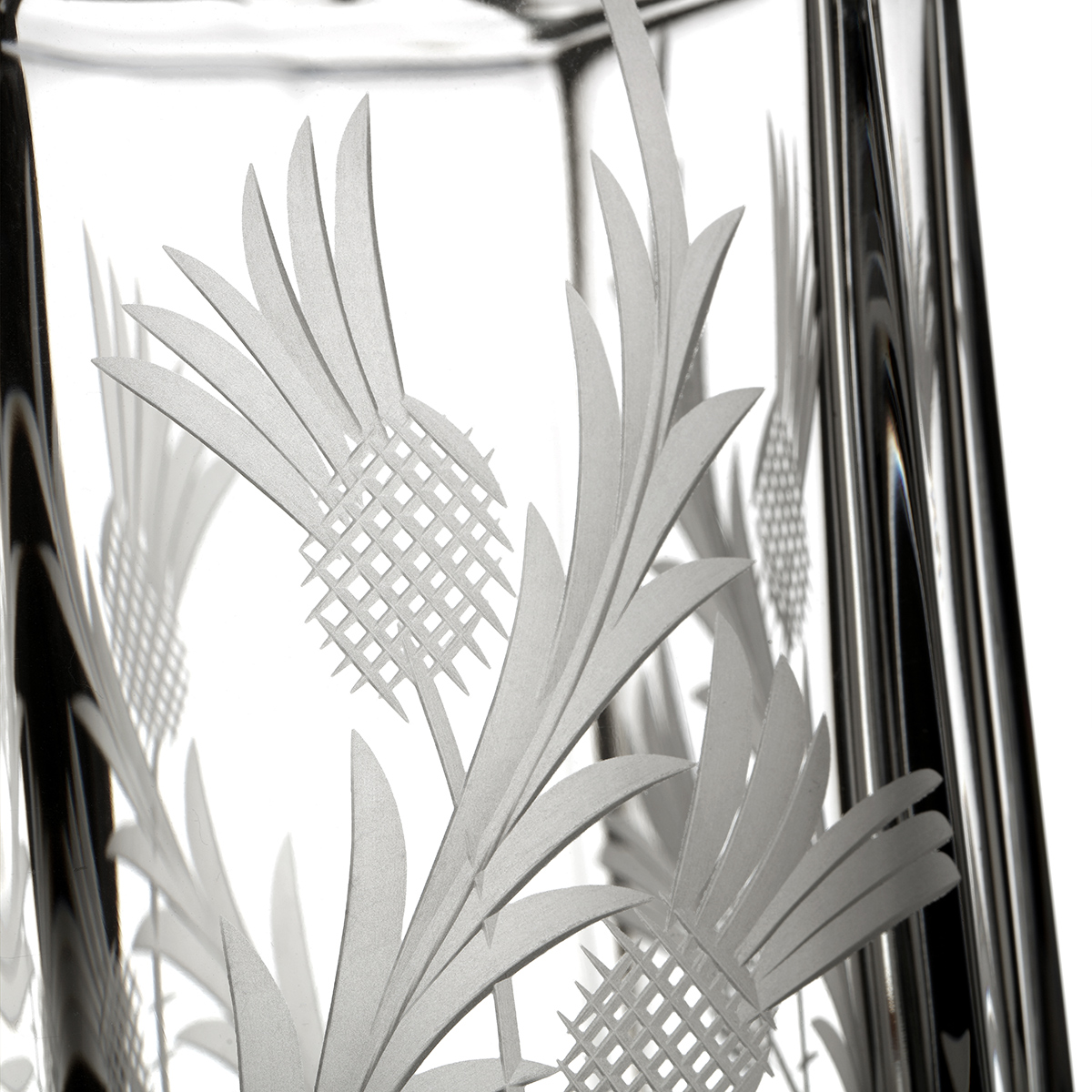 whisky-karaffe-schiff-dekanter-glas-kristall-distle-002 Flower Of Scotland Kristall Whisky Set - Karaffe & Gläser - Handgefertigt in Schottland