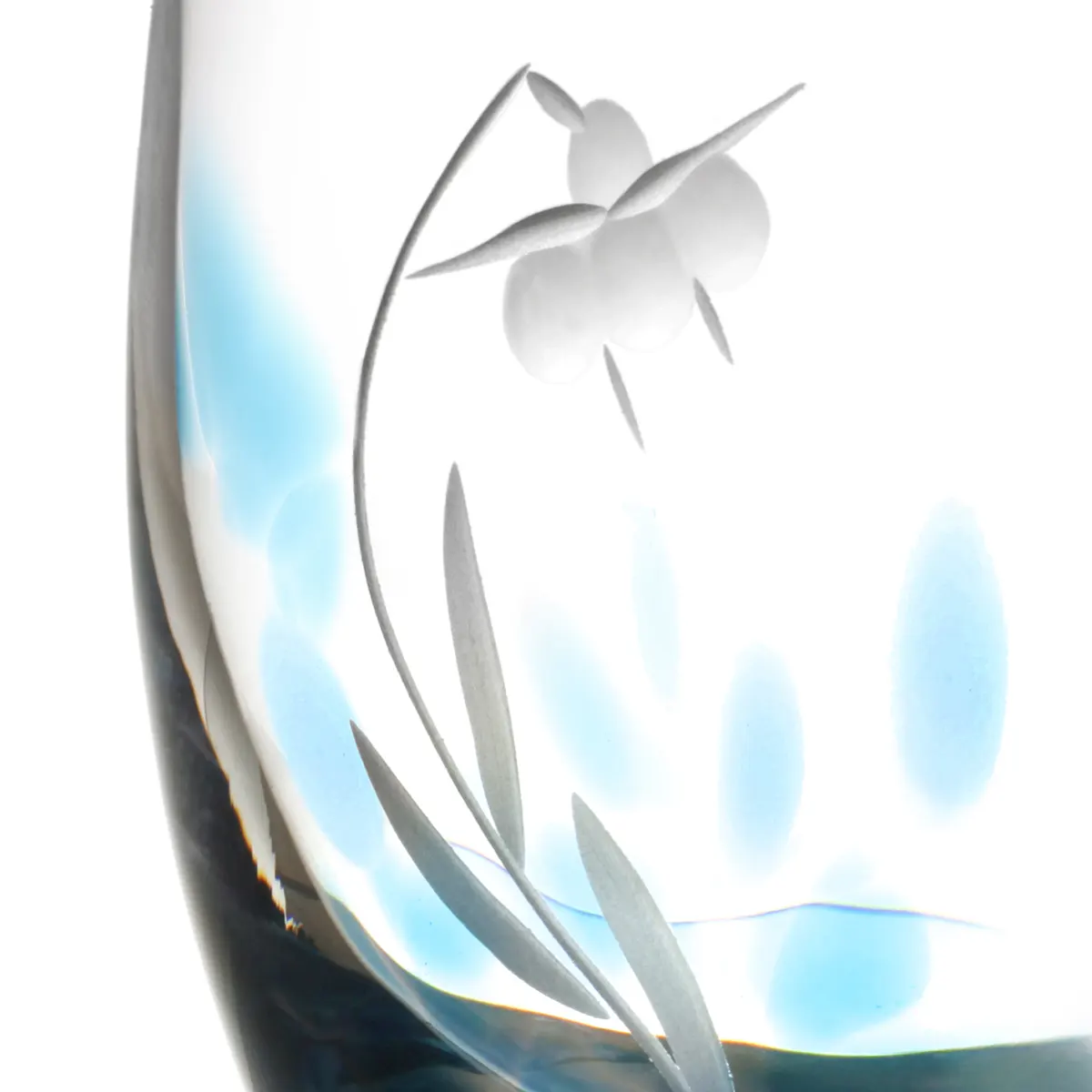 Irische Celtic Meadow Posy Vase aus Kristallglas - Handgefertigt in Irland