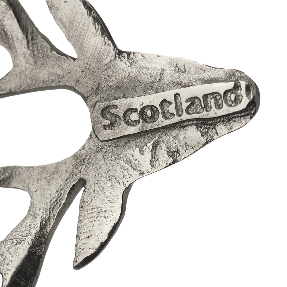 Highland Stag Plaid Brosche - schottischer Hirsch Anstecknadel