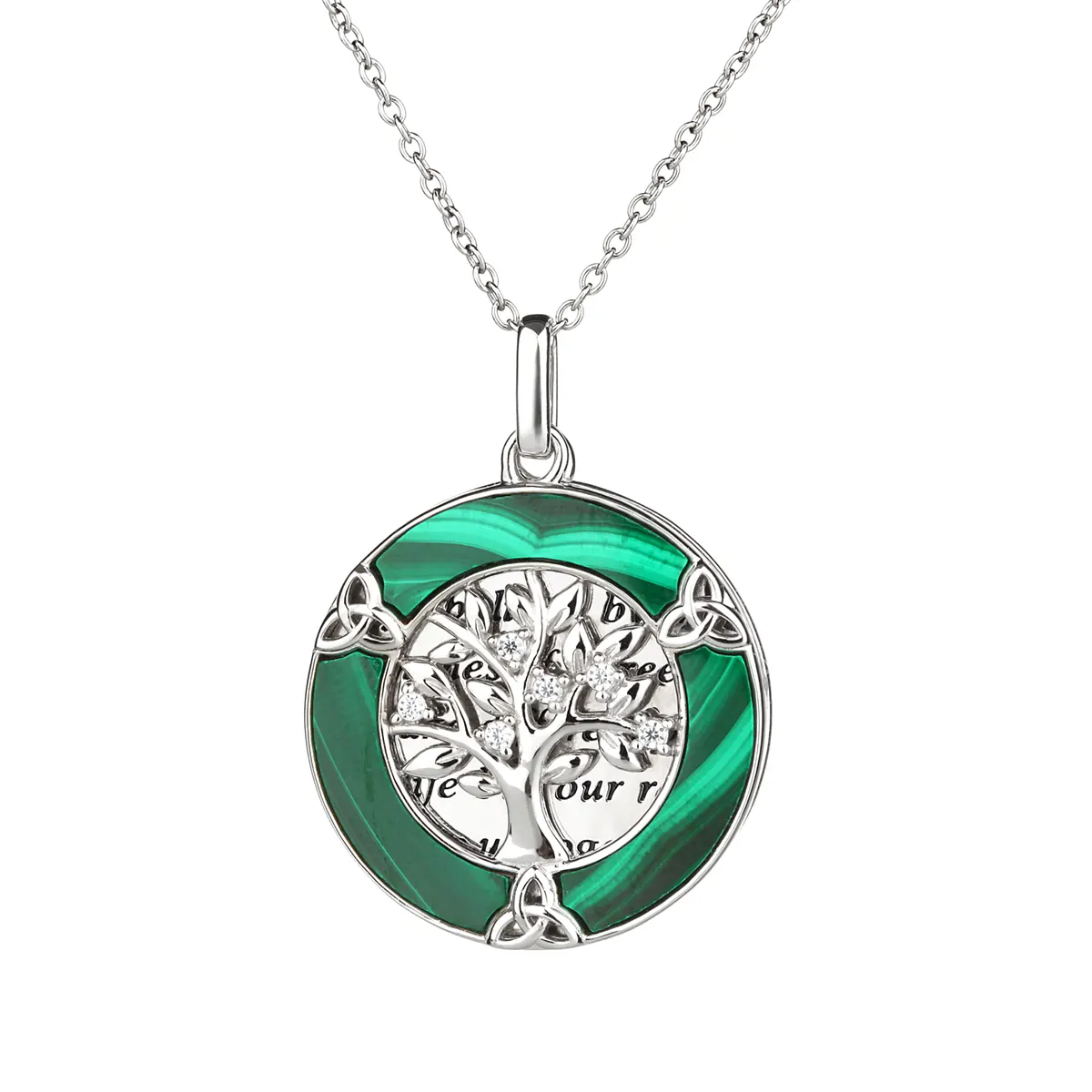Kette-Anhaeger-family-malachit-silber-lebensbaum-01273jiThrWt7vMa Family Tree of Life - Keltische Lebensbaum Kette mit Malachit und Kristall