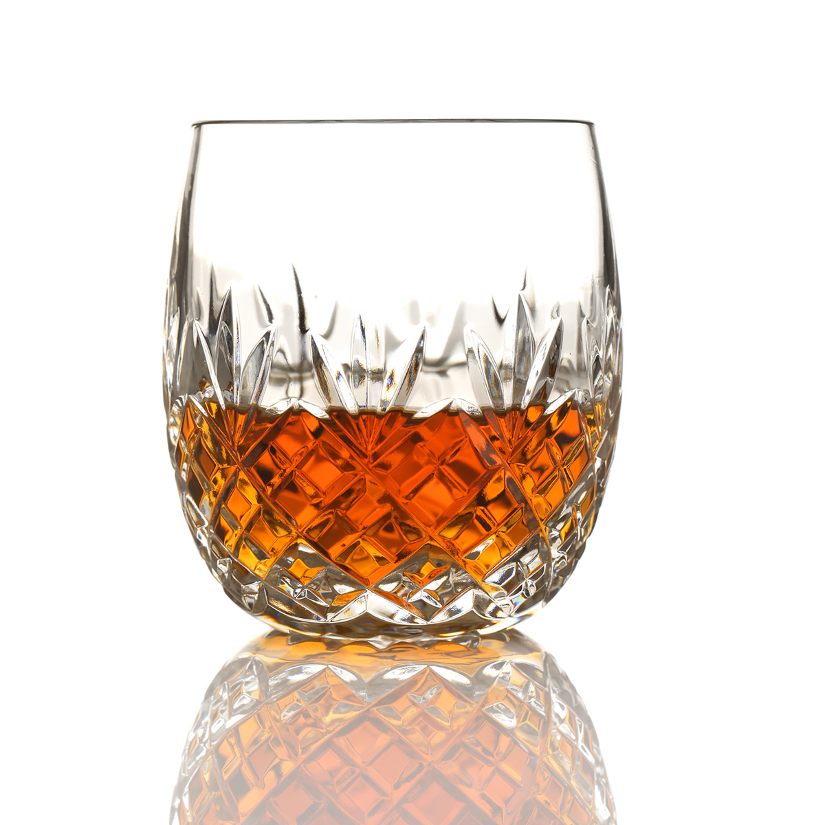 Edinburgh - Barrel Whisky Tumbler - Handgefertigt aus Kristallglas mit Diamantschliff