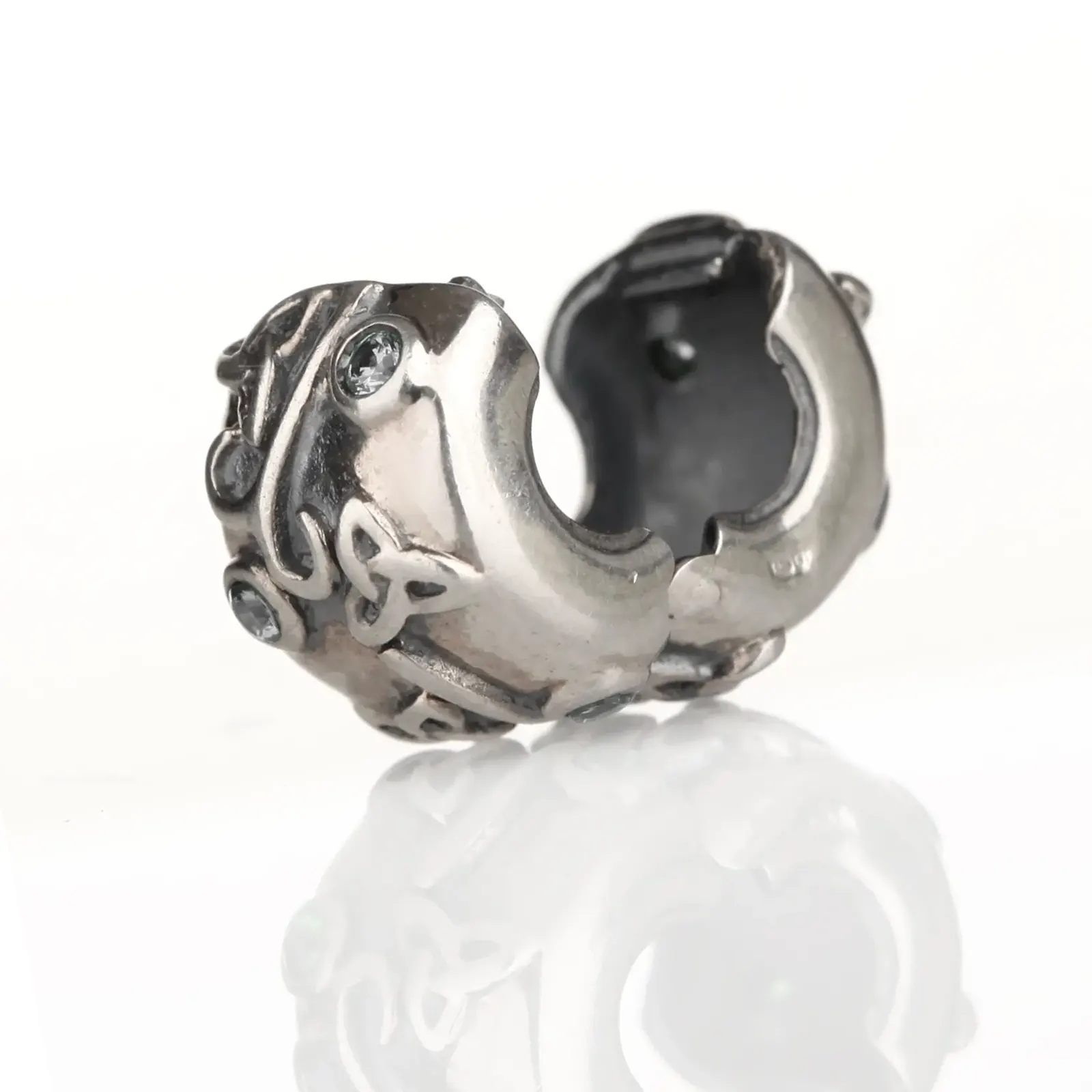 Tara's Diary Trinity Bead Stopper  aus Irland - Sterlingsilber & Kristall