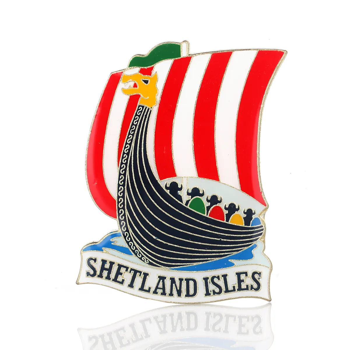 Shetland Isles Deko Magnet / Kühlschrankmagnet aus Schottland - Metall & Emaille Shetland Isles Deko Magnet / Kühlschrankmagnet aus Schottland - Metall & Emaille