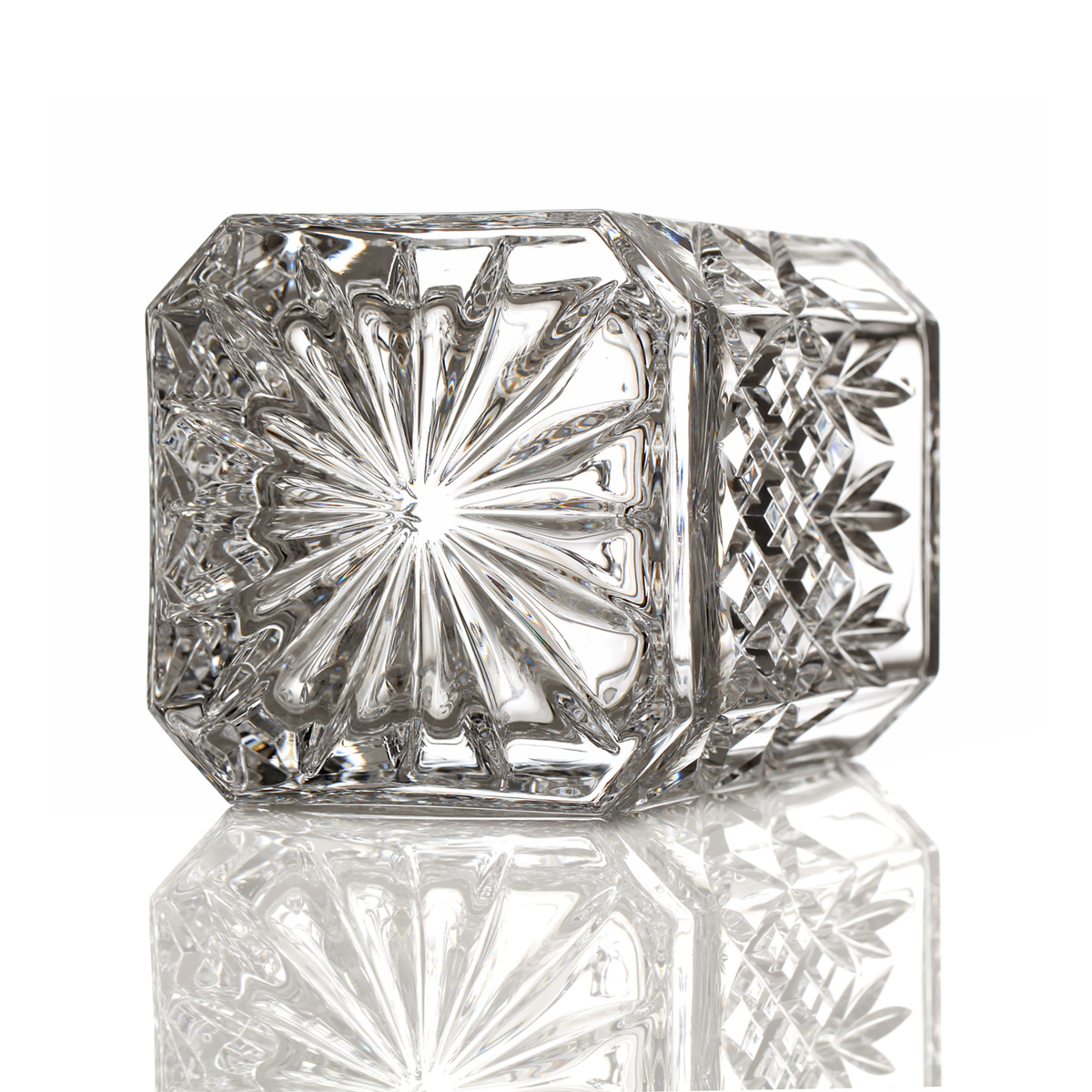 Edinburgh - handgefertigte  Kristallglas Whisky Karaffe mit Diamantschliff