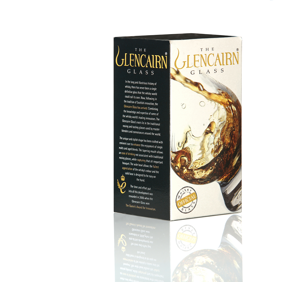 Glencairn Whisky Tasting Glas - mit Gravur 'Keep Calm and have a Dram'